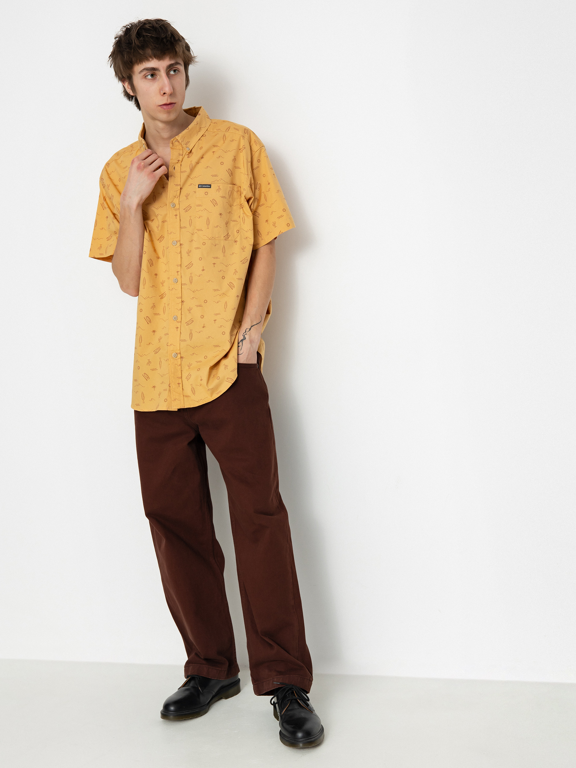 Columbia Shirt Rapid Rivers Printed (light camel explorer)