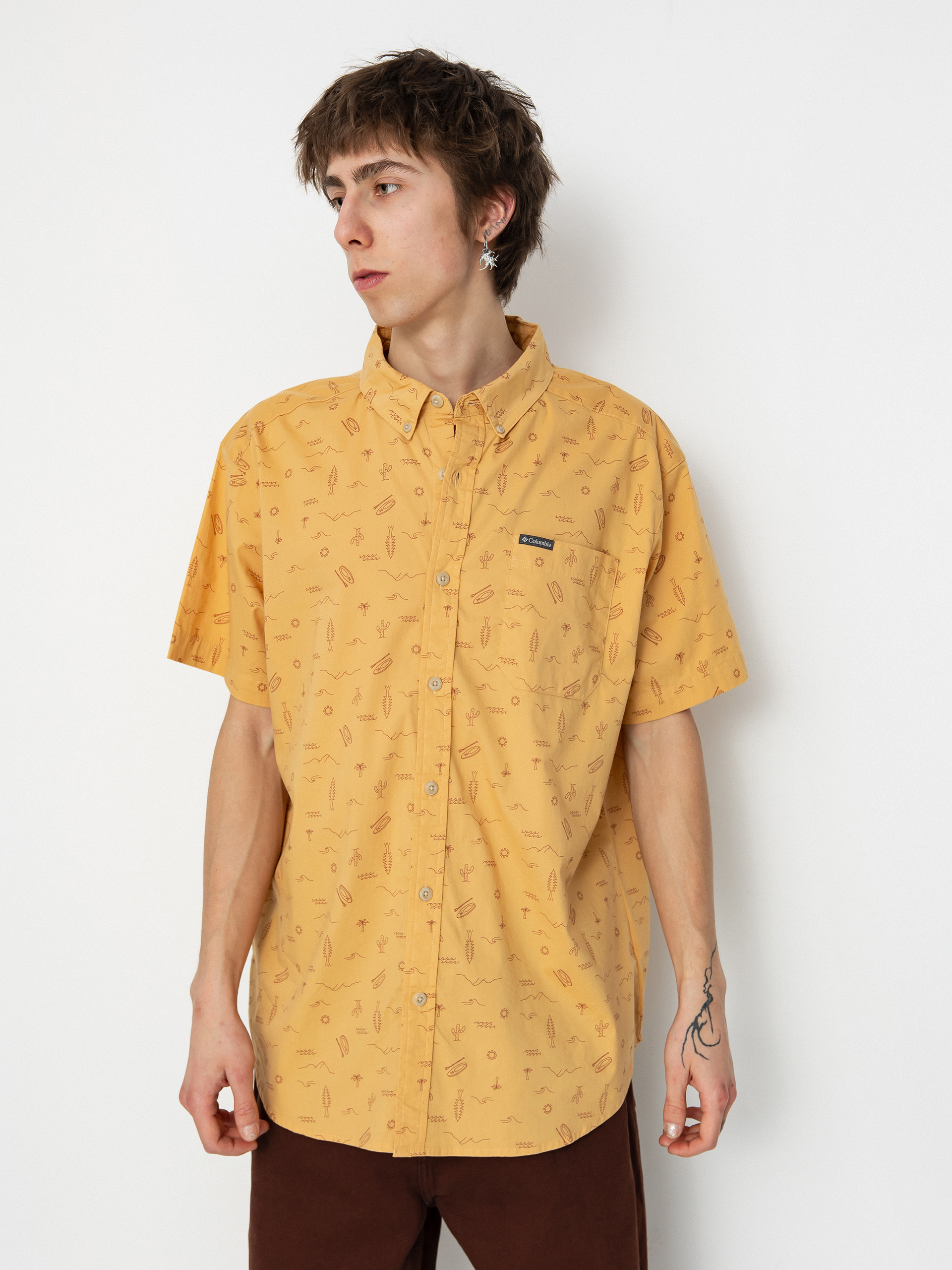 Columbia Shirt Rapid Rivers Printed (light camel explorer)