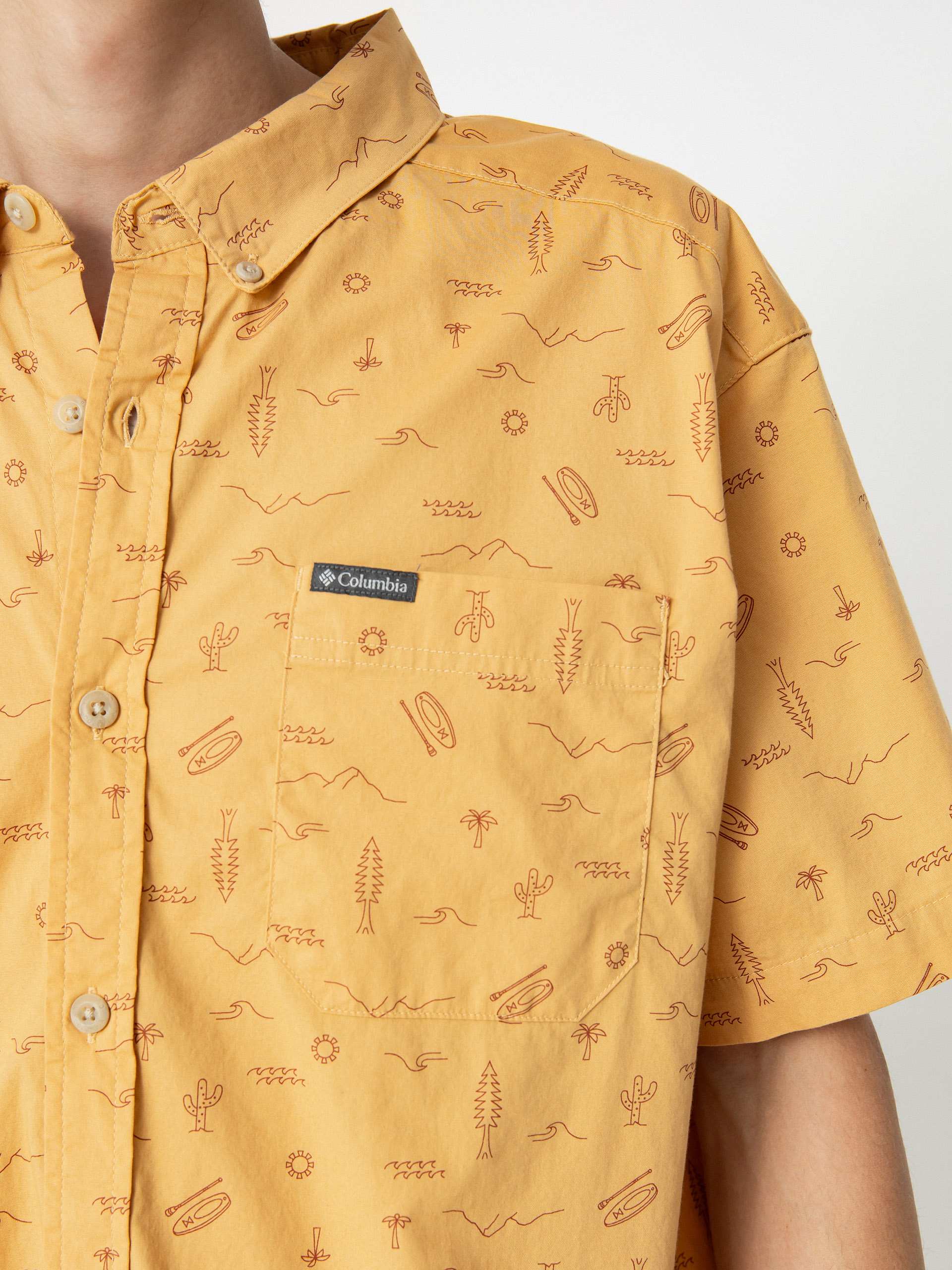 Columbia Hemd Rapid Rivers Printed (light camel explorer)