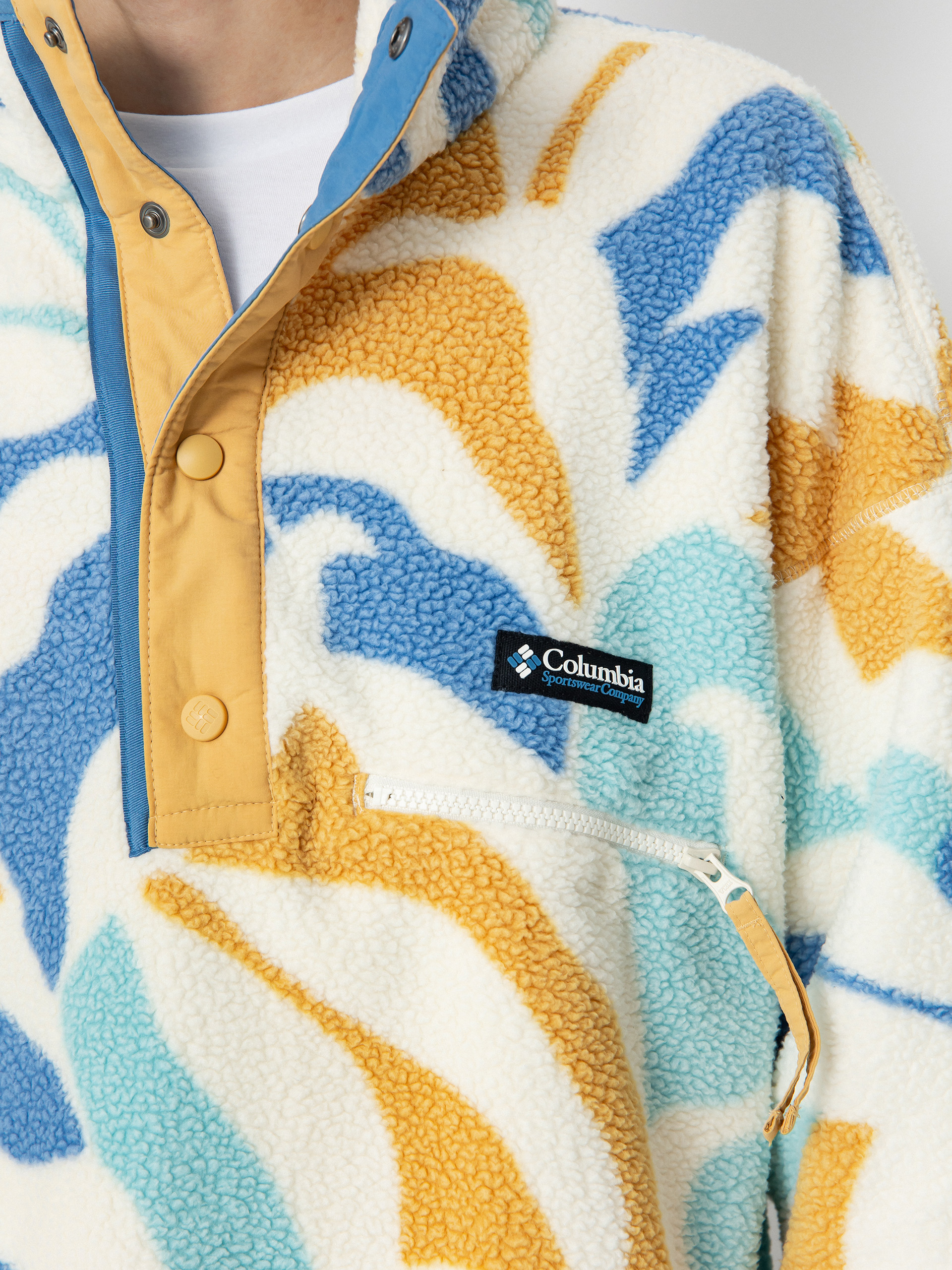 Mens Columbia Helvetia Fleece  (chalk floristic)