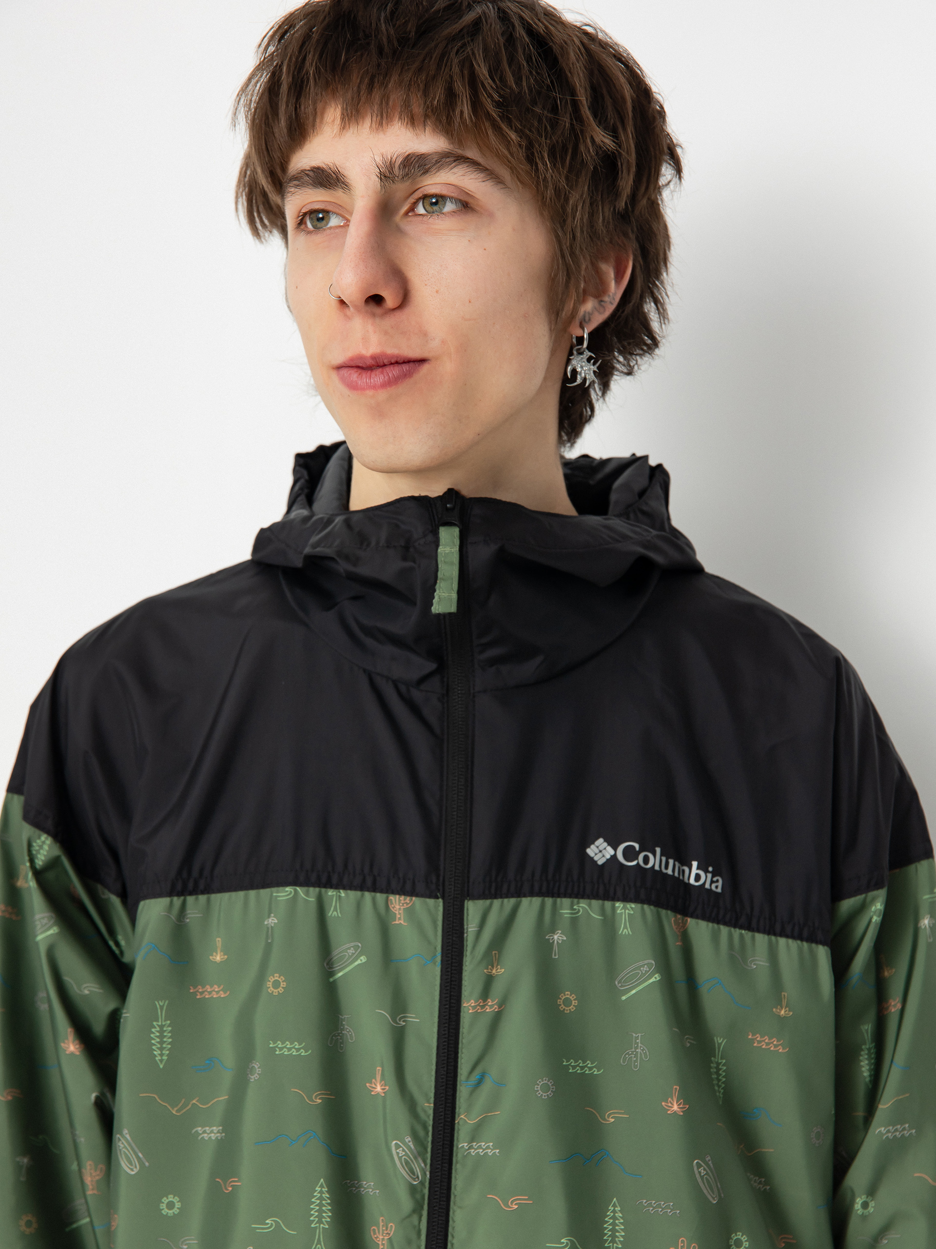 Columbia Jacket Flash Challenger - green (canteen explorer multi