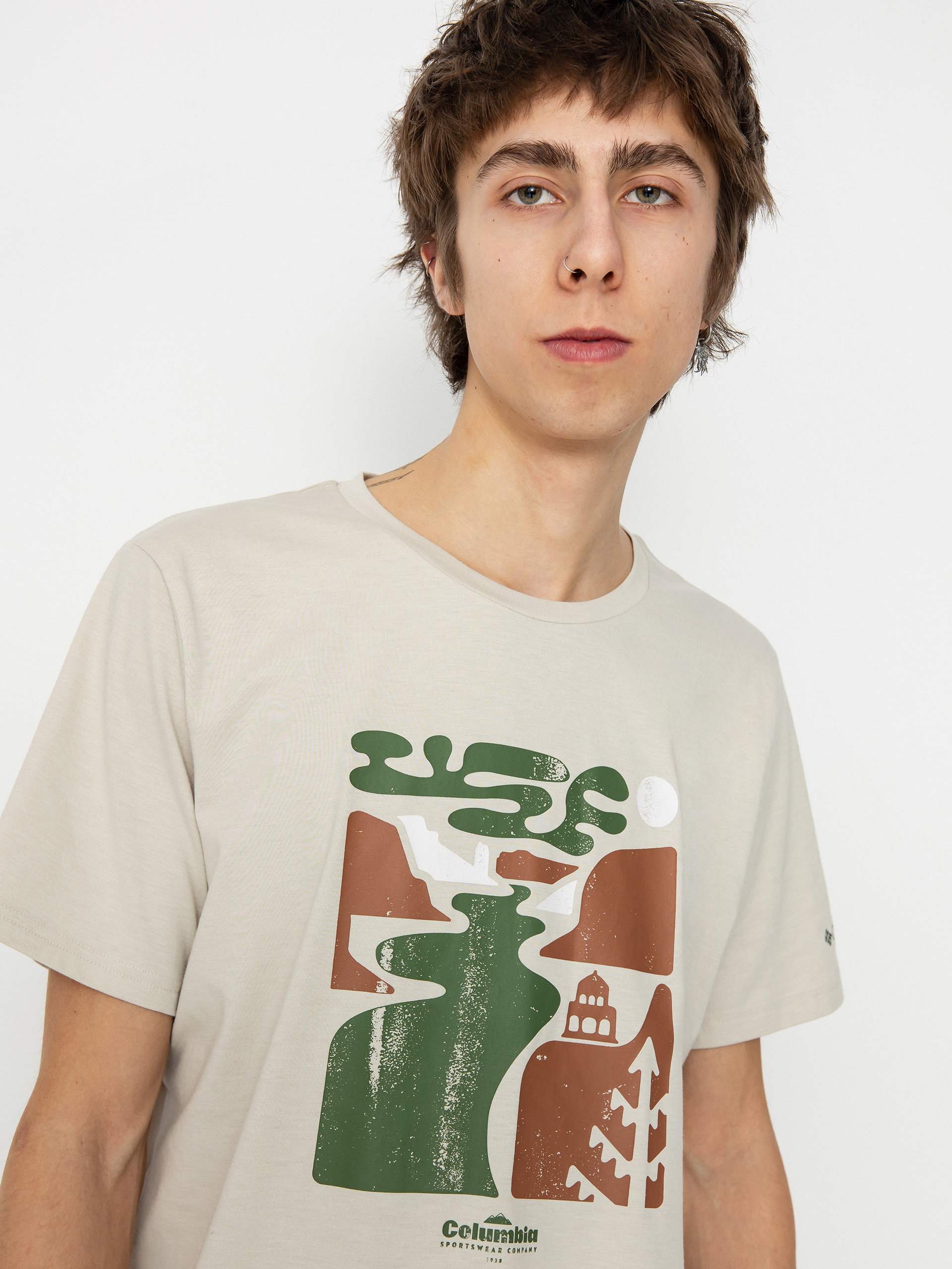 Columbia Sun Trek T-Shirt (dark stone/simple gorge)