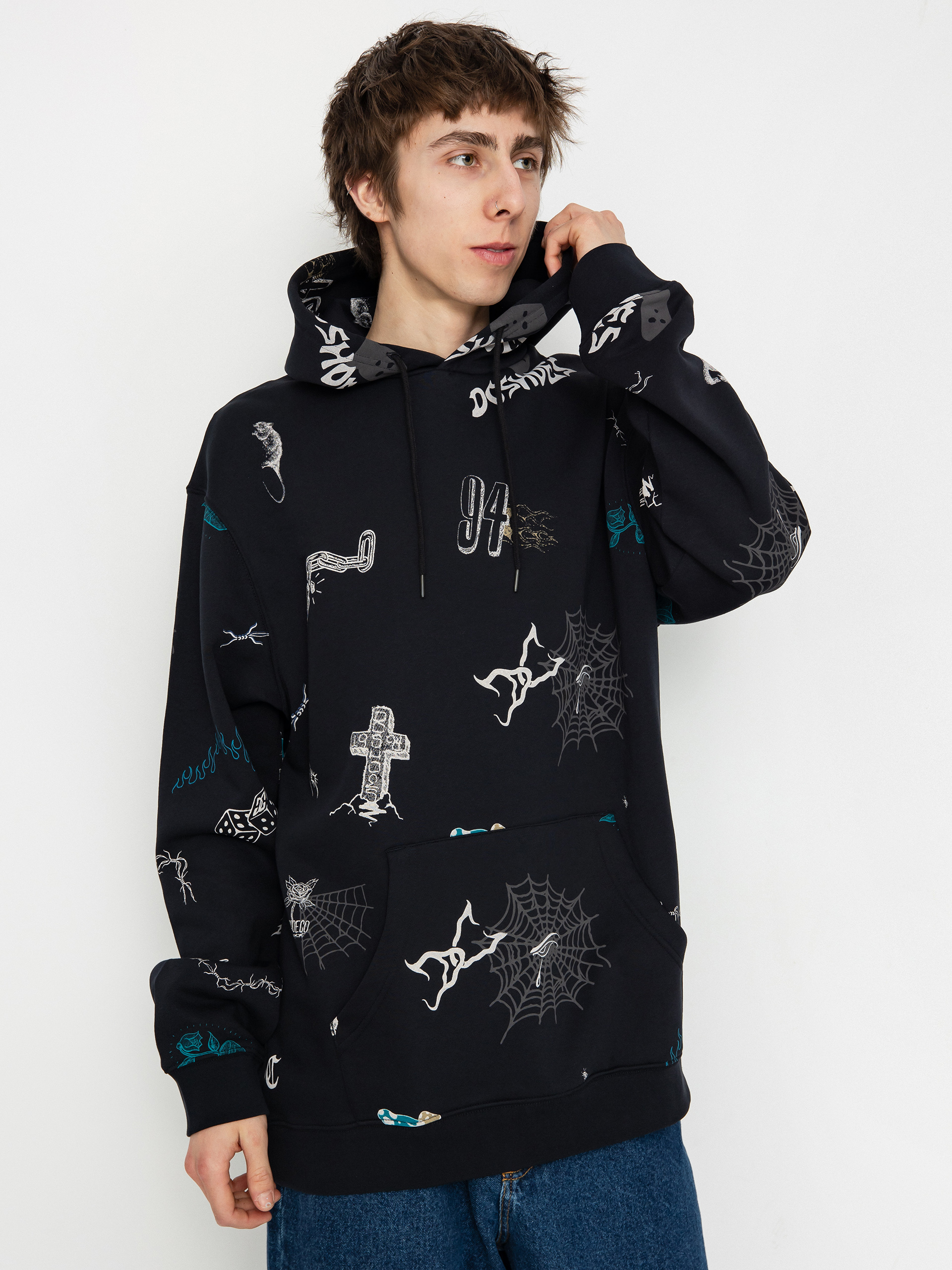 DC Scribble HD Hoodie (black scribble)