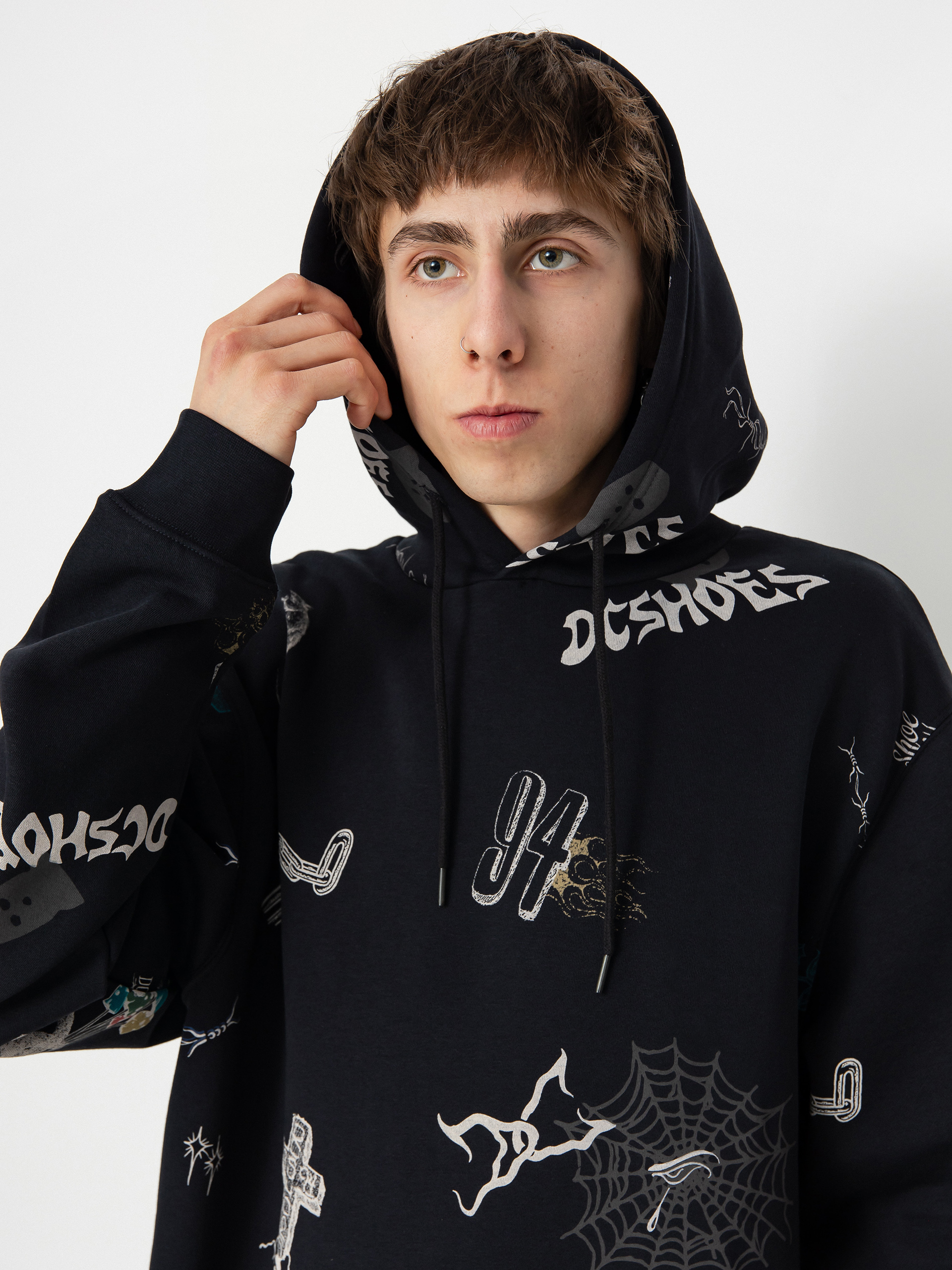 DC Scribble HD Hoodie (black scribble)