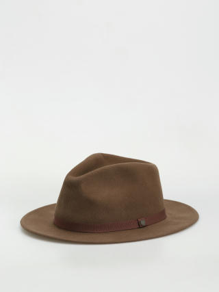 Brixton Messer Packable Fedora Hat (dark earth)