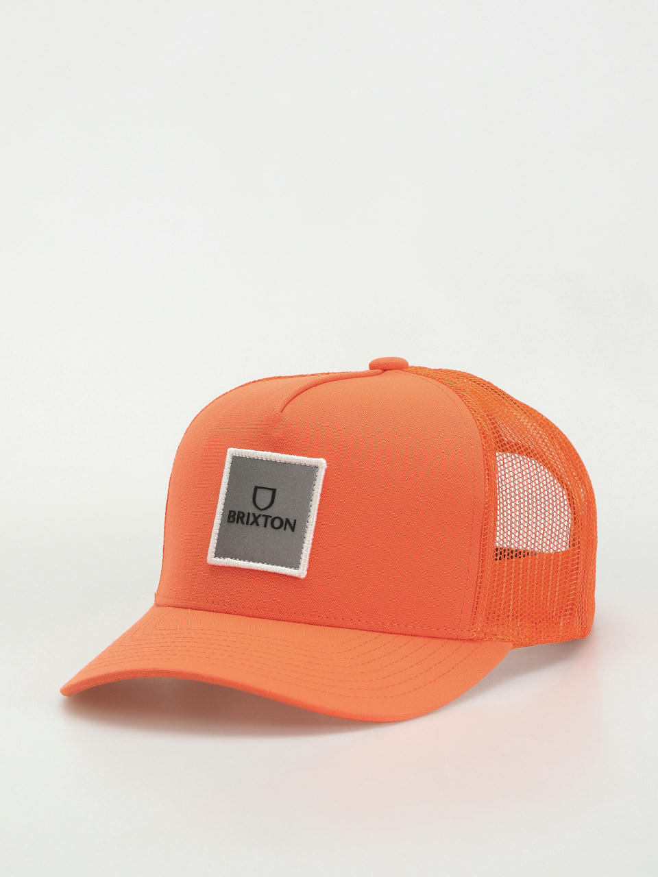 Brixton Alpha Block X C Mp Mesh Cap Cap (orange/orange)