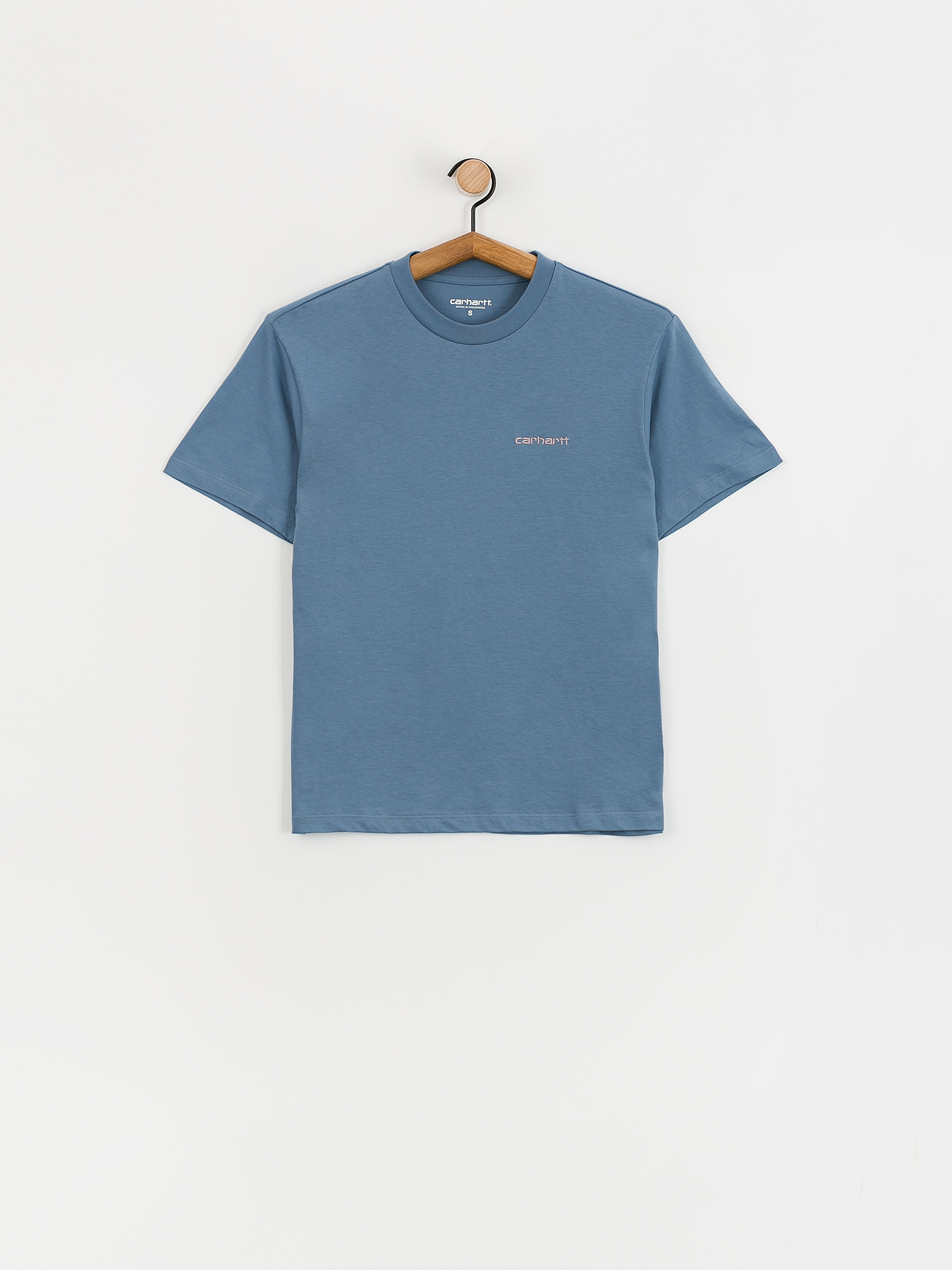 Carhartt WIP T-Shirt Script Embroidery Wmn (sorrent/glassy pink)