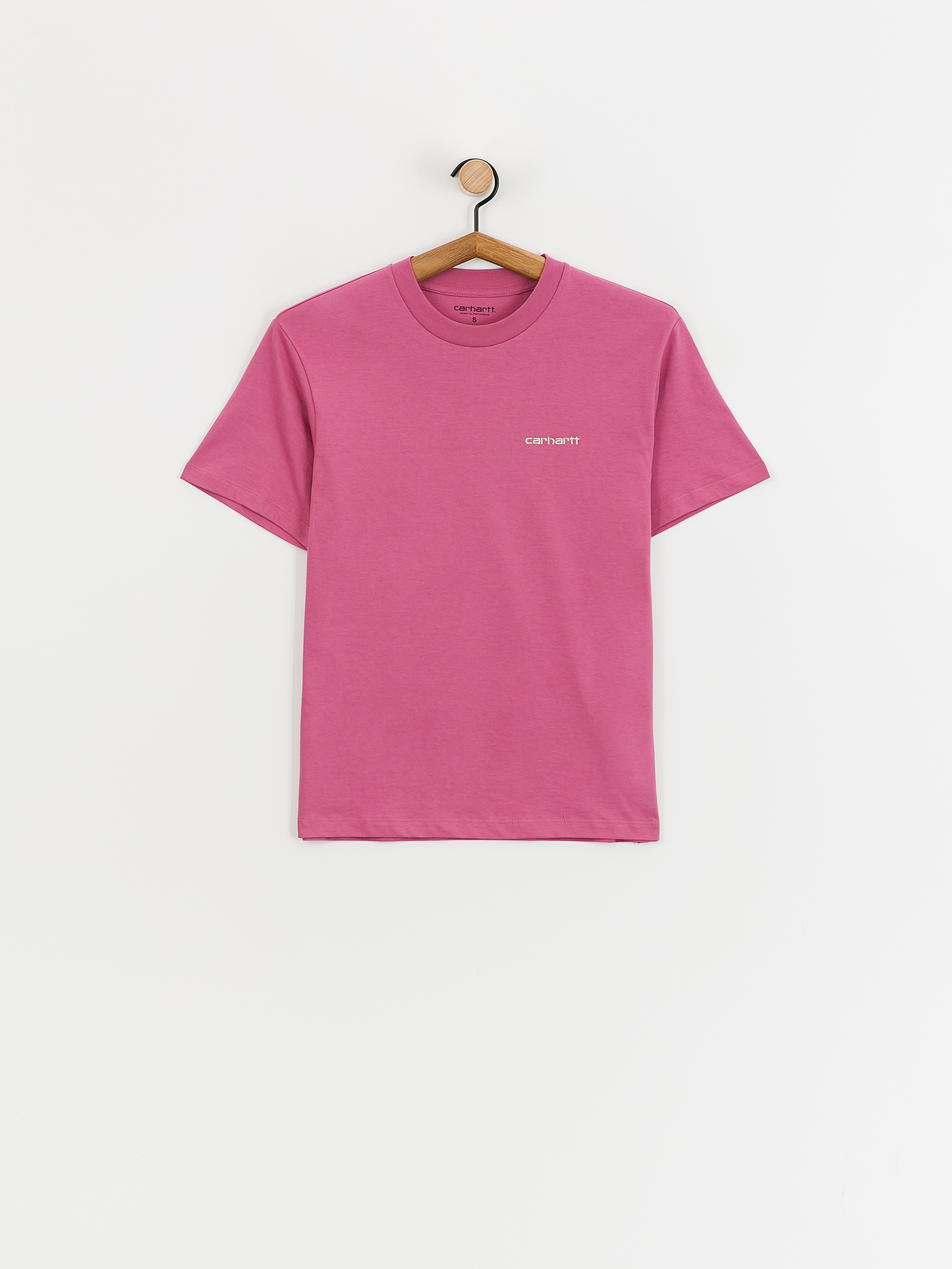 Carhartt WIP T-Shirt Script Embroidery Wmn (magenta/tonic)