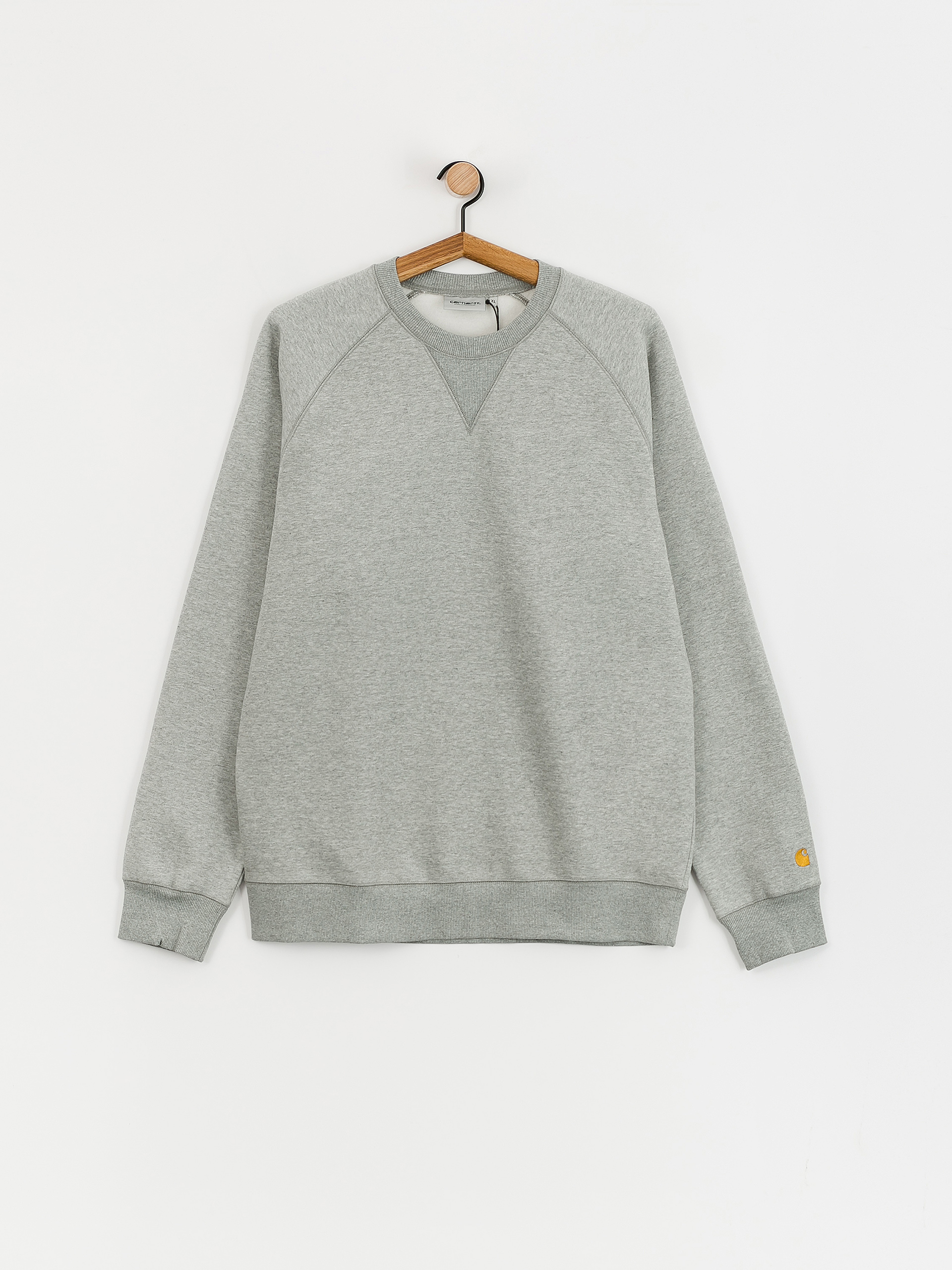Carhartt WIP Sweatshirt Chase (grey heather/gold)