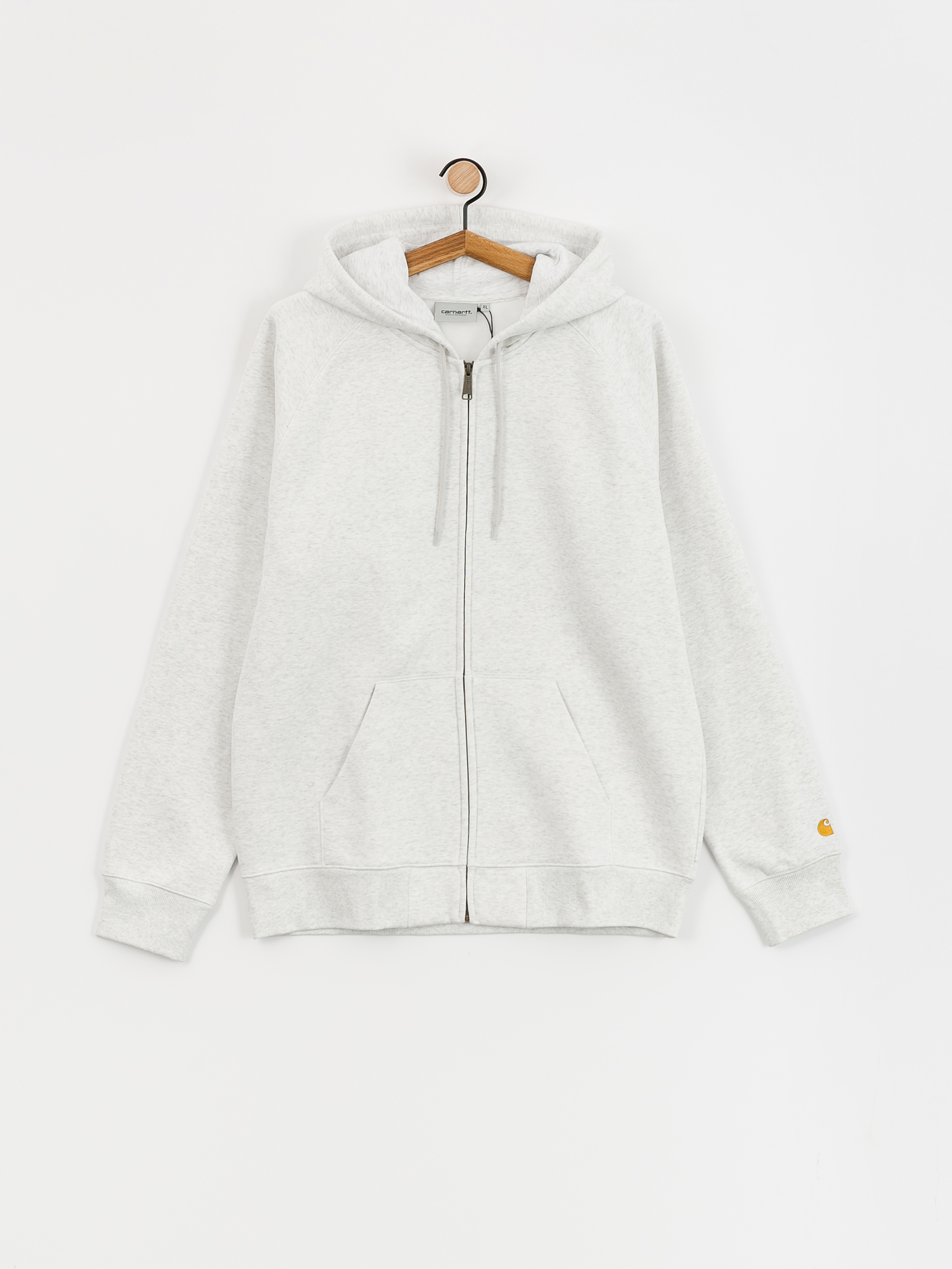 Carhartt WIP Hoodie Chase ZHD - grey (ash heather/gold)