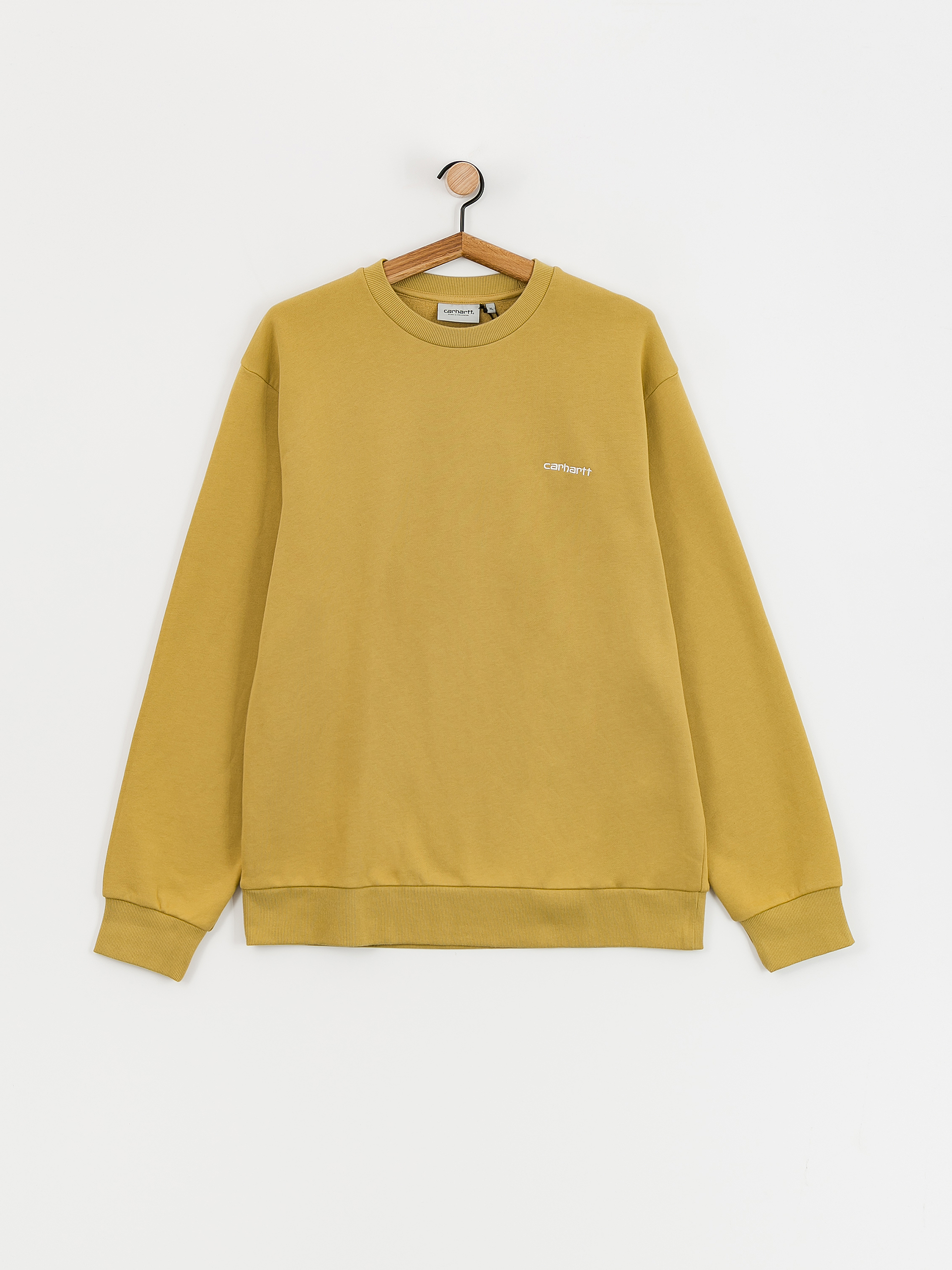 Carhartt WIP Sweatshirt Script Embroidery (agate/white)