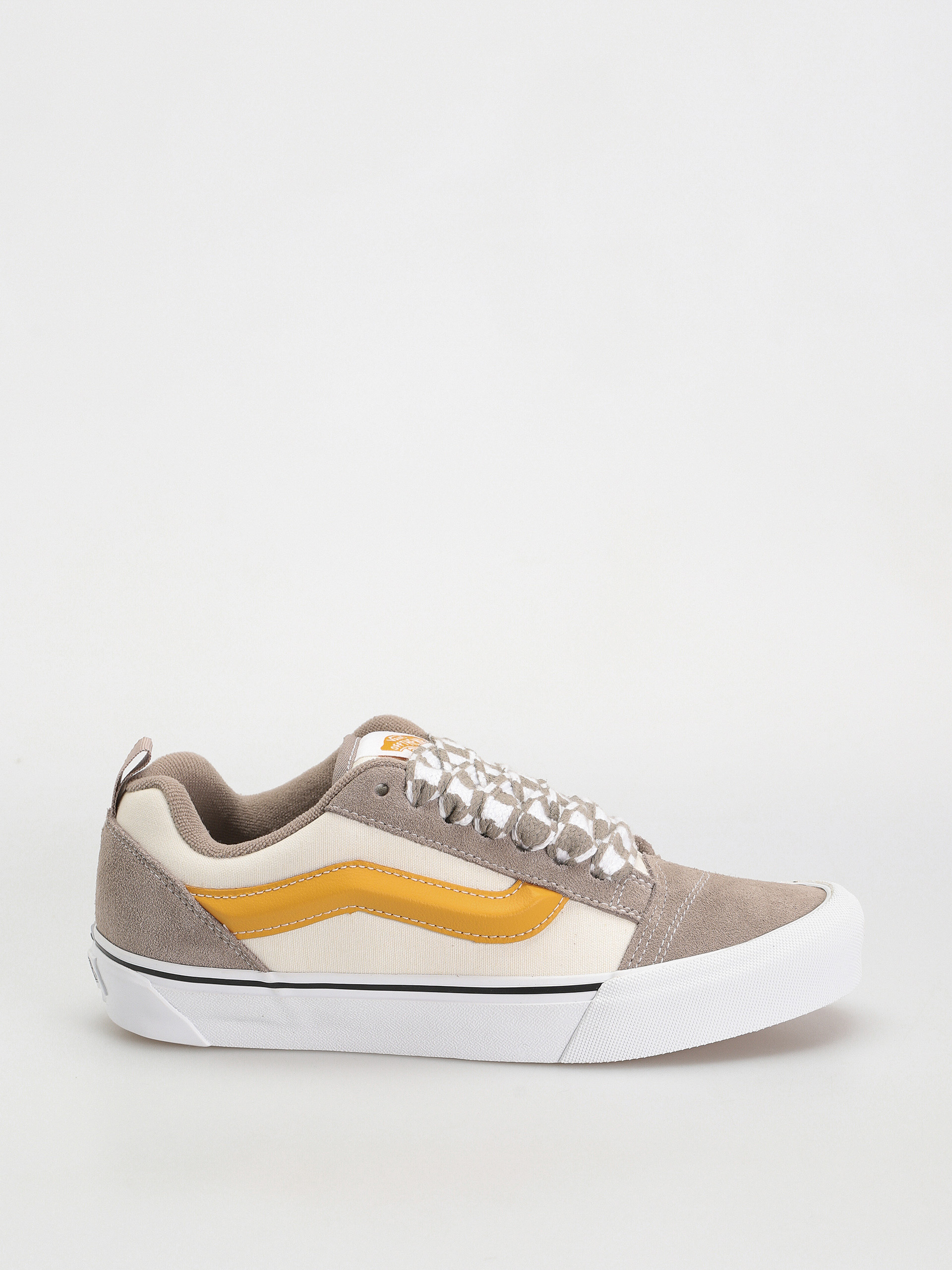 Vans Knu Skool Schuhe (mega check gray/marshmallow)