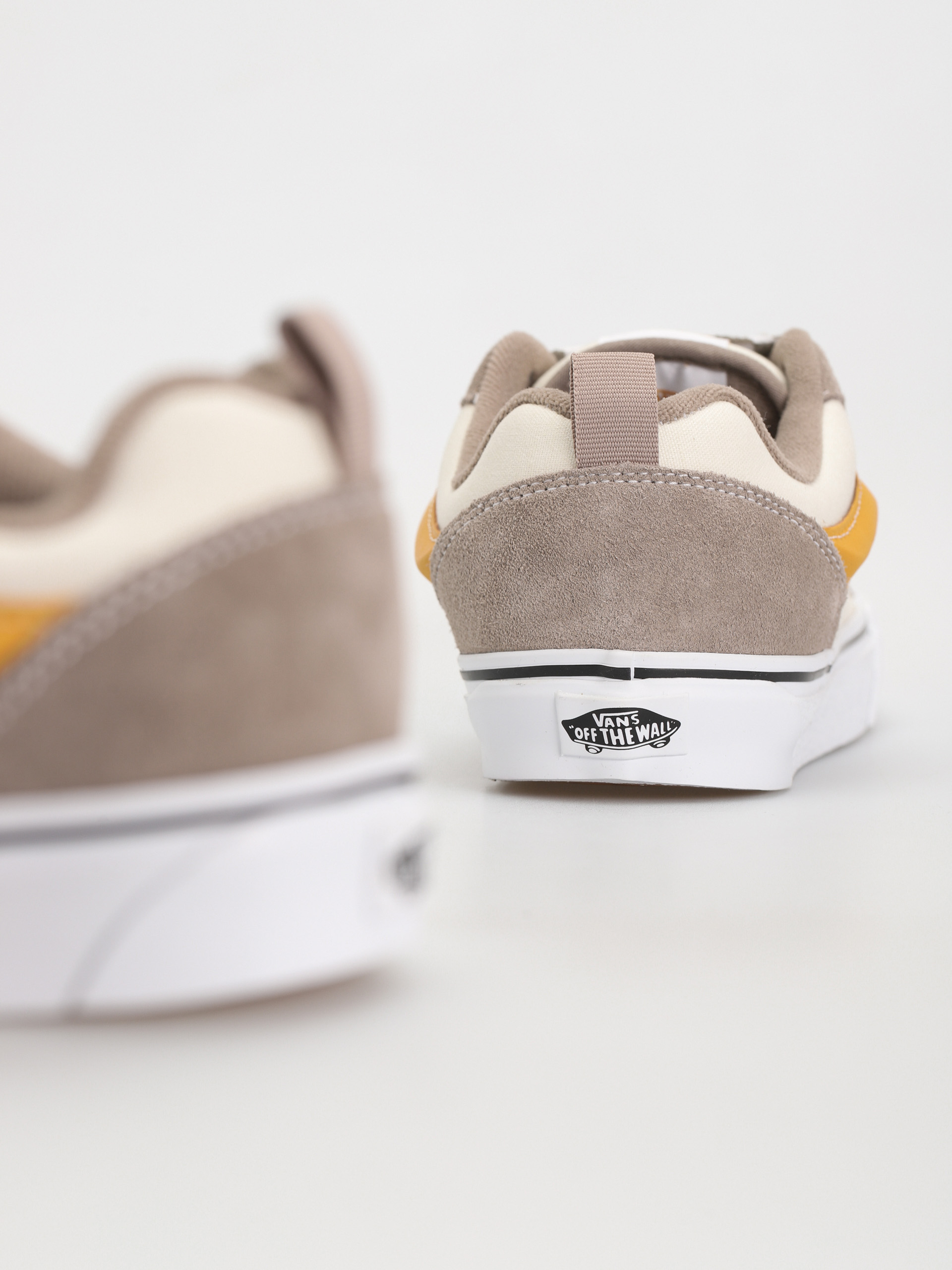 Vans Knu Skool Shoes - (mega check gray/marshmallow)