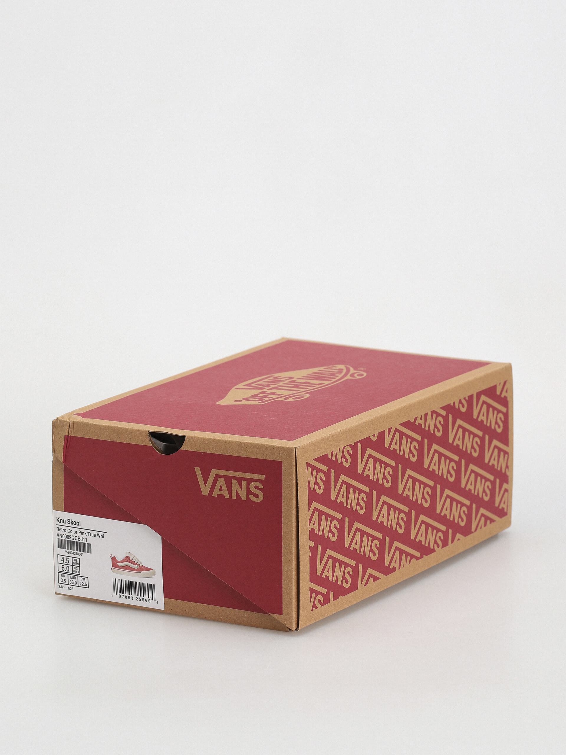 Vans Knu Skool Schuhe (retro color pink/true white)