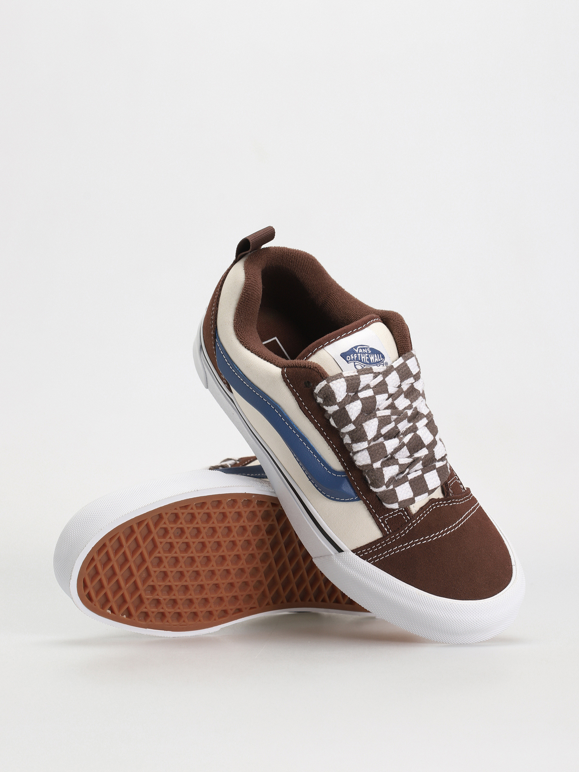 Vans Knu Skool Shoes (mega check potting soil)