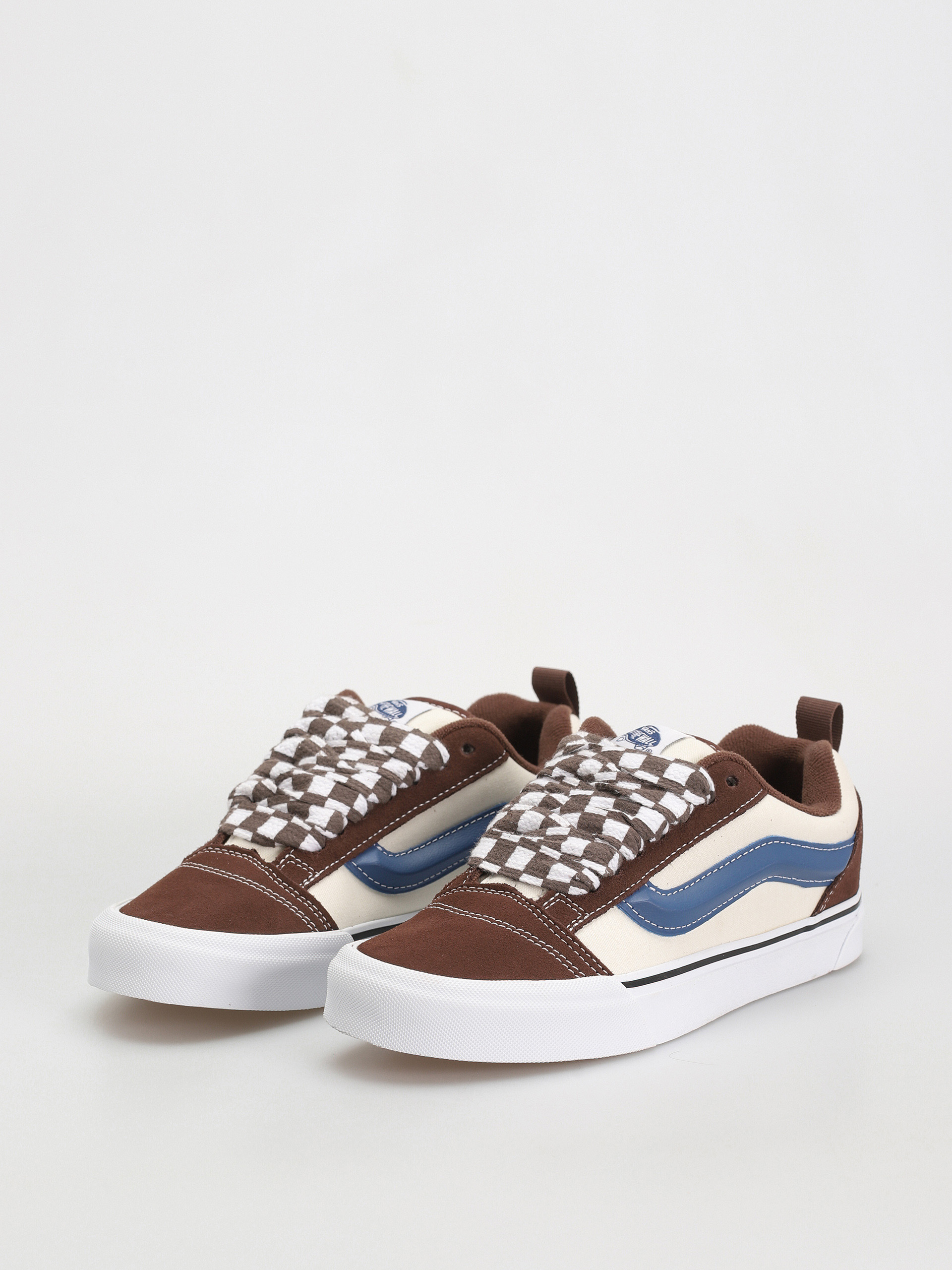 Vans Knu Skool Shoes (mega check potting soil)