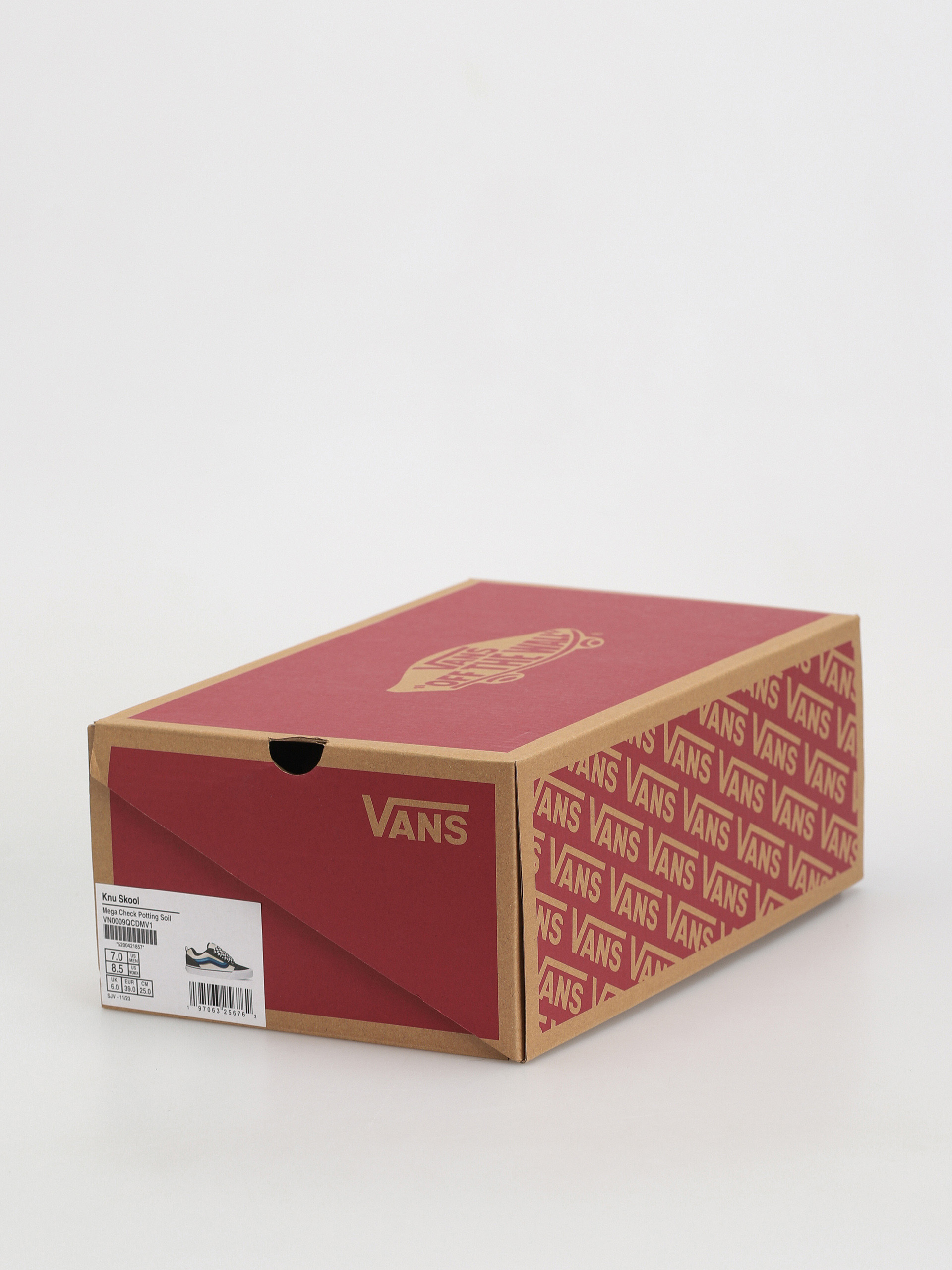 Vans Knu Skool Shoes (mega check potting soil)