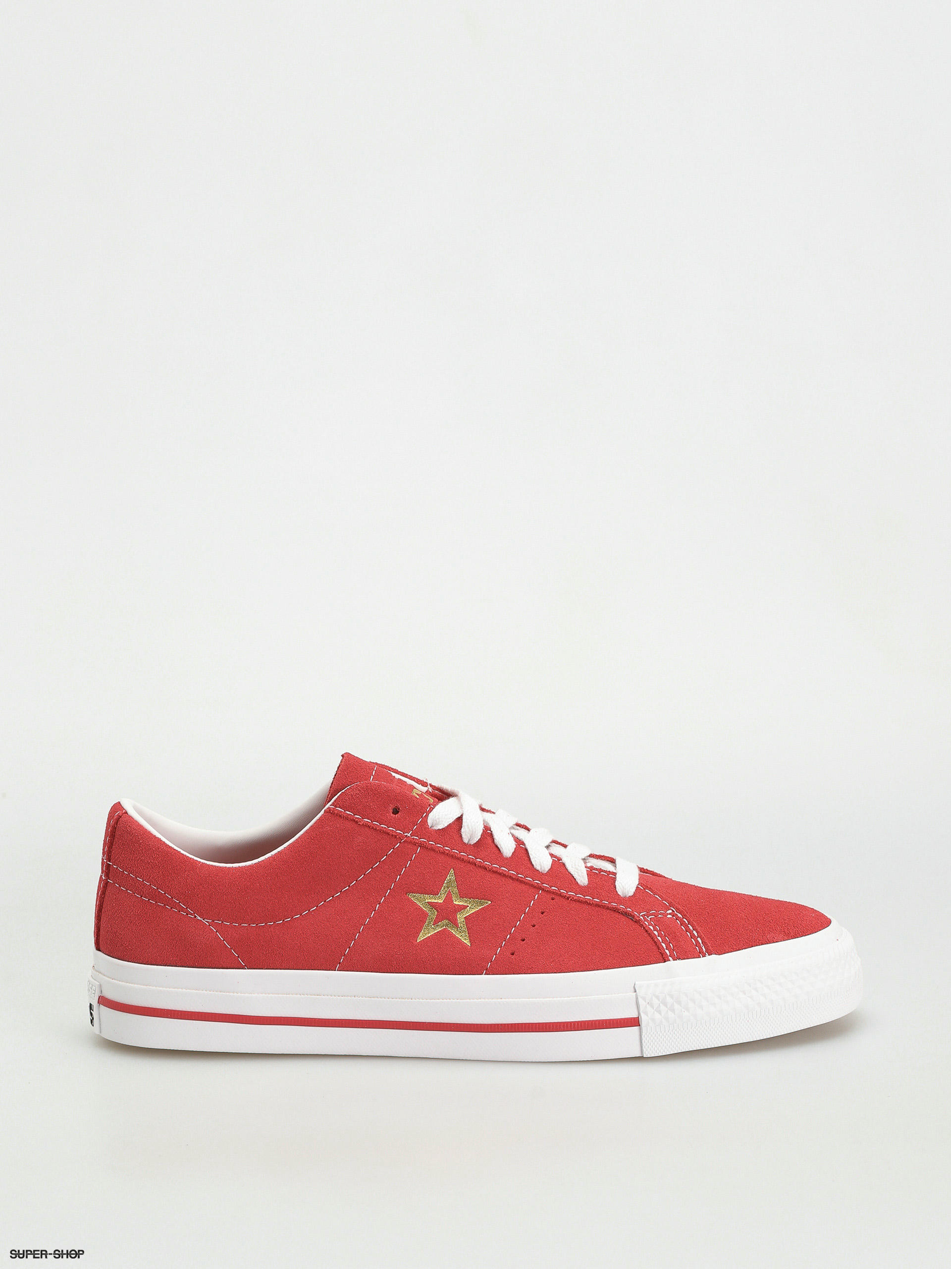 Red suede deals converse shoes