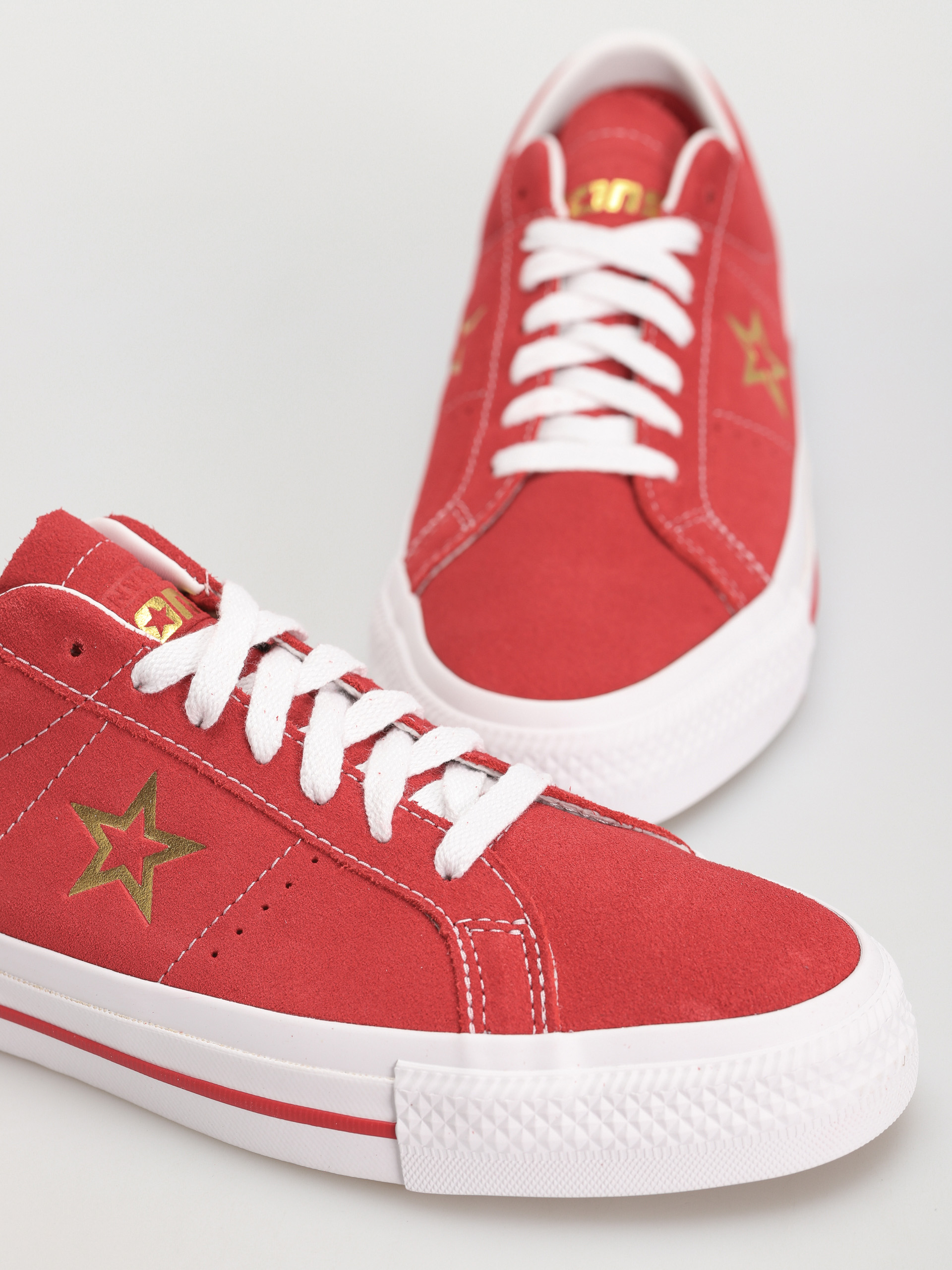 Converse One Star Pro Shoes (red)