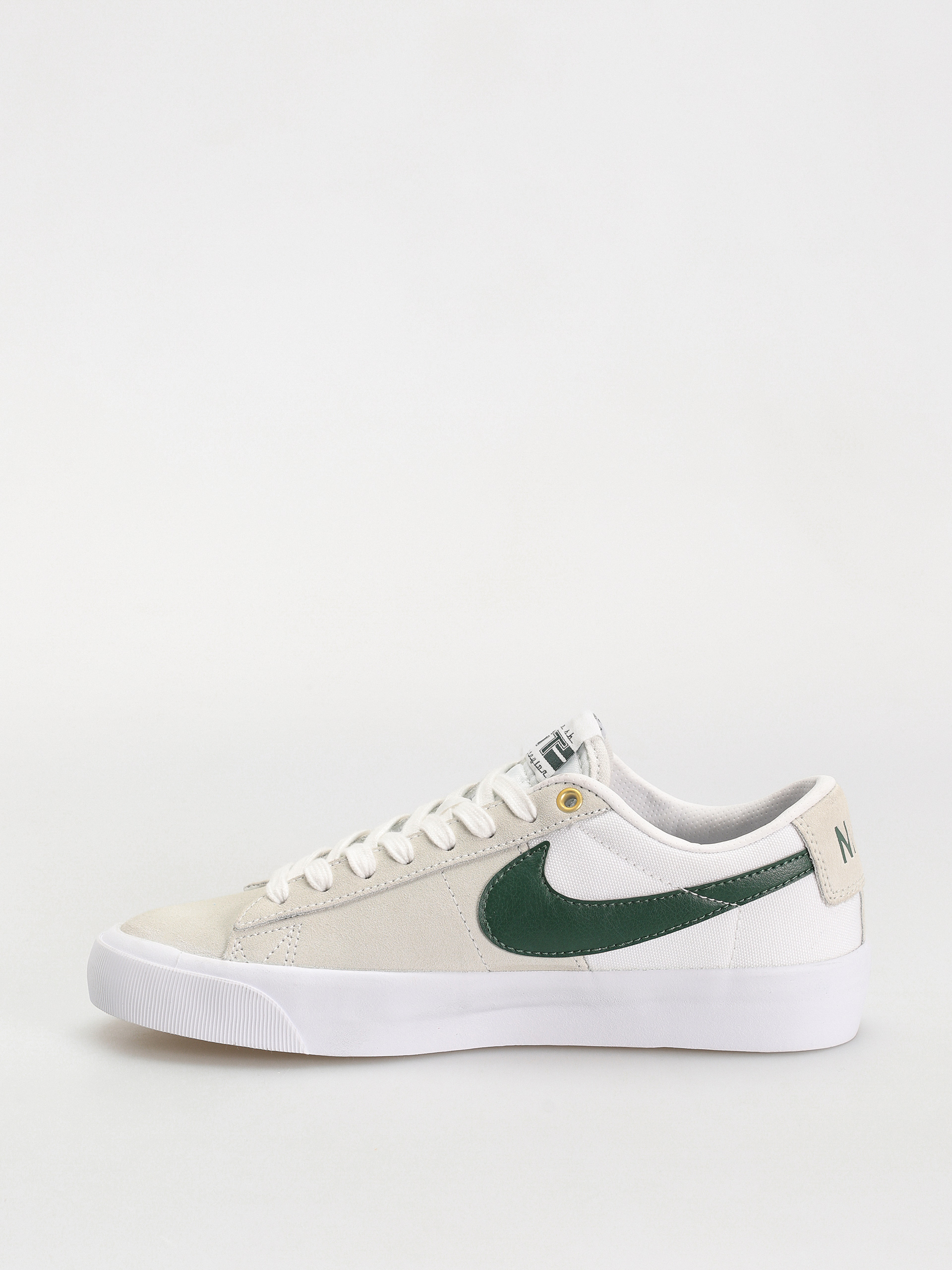 Nike SB Zoom Blazer Low Pro Gt Shoes (white/fir white gum light brown)