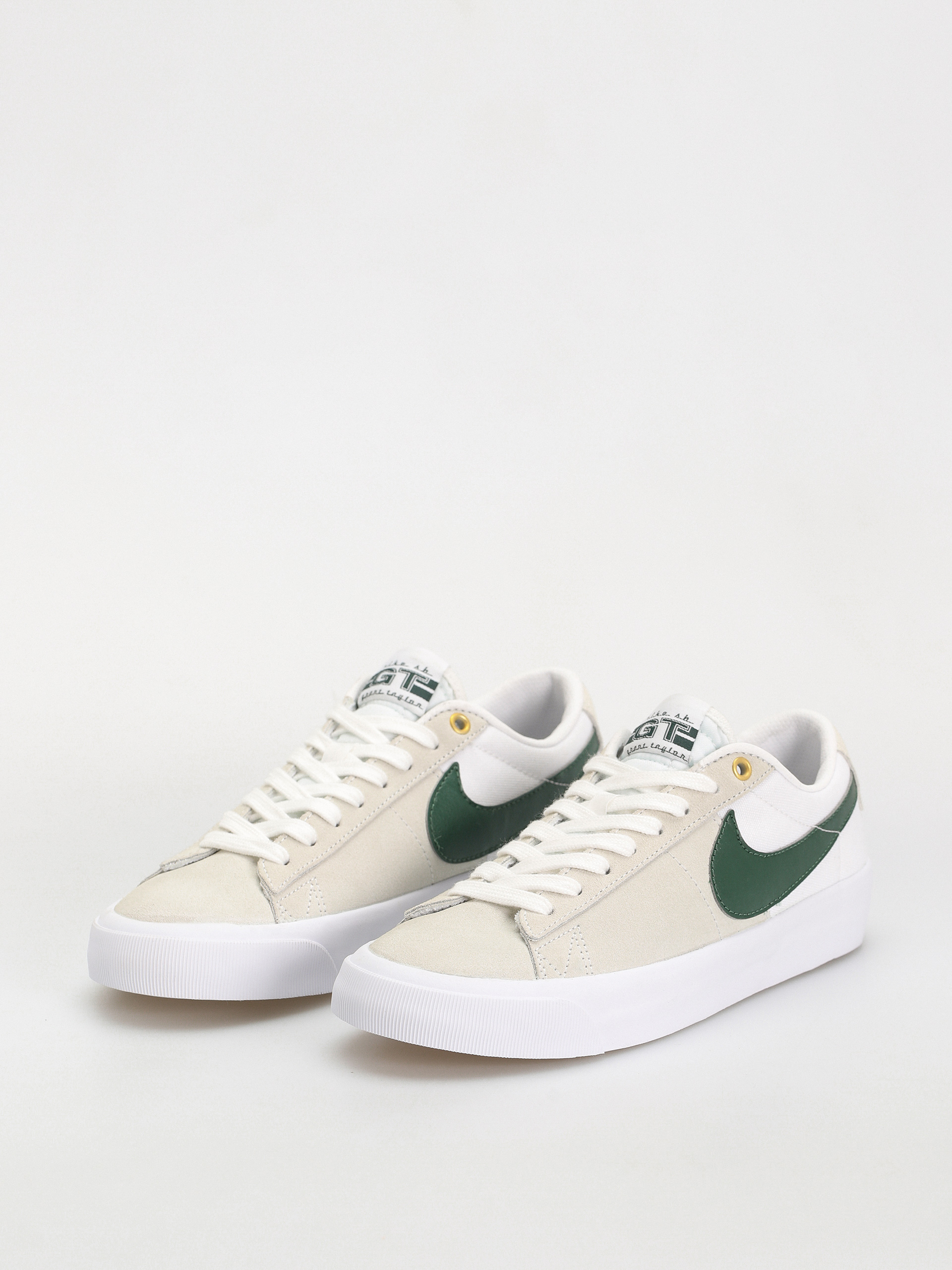 Nike SB Zoom Blazer Low Pro Gt Shoes (white/fir white gum light brown)