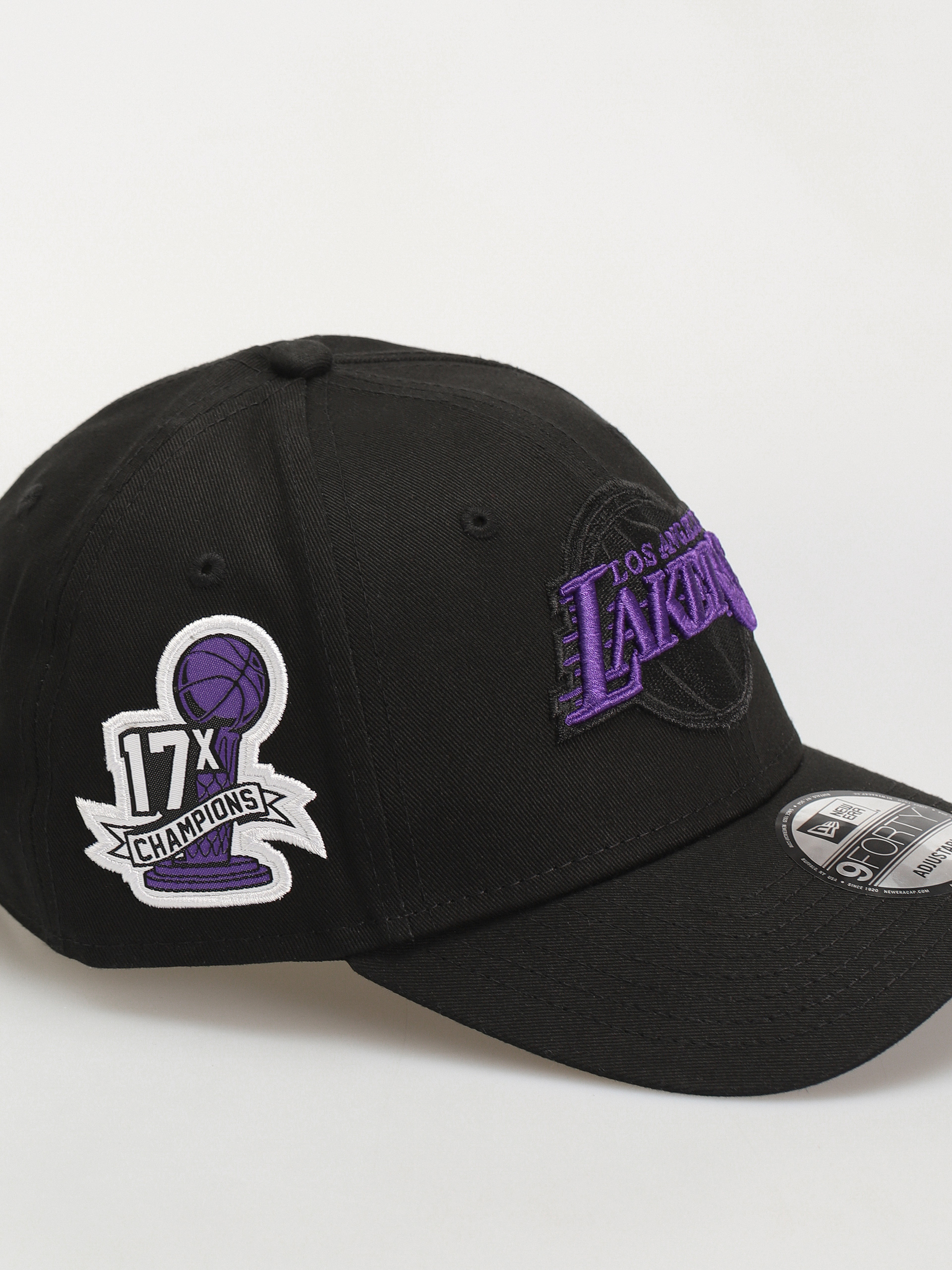 New Era Side Patch 9Forty Los Angeles Lakers Cap (black/purple)