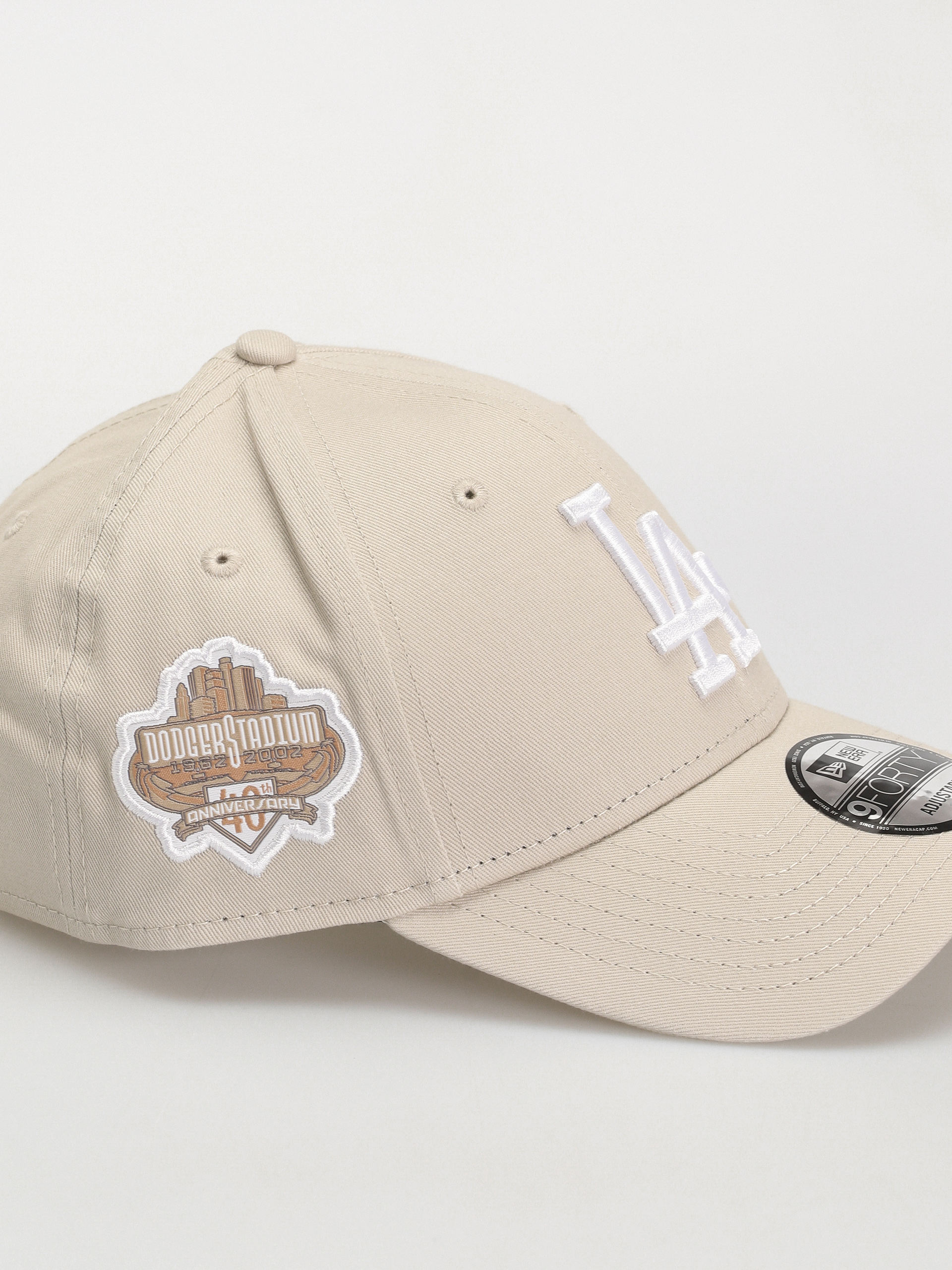 New Era Side Patch 9Forty Los Angeles Dodgers Cap (stone/white)