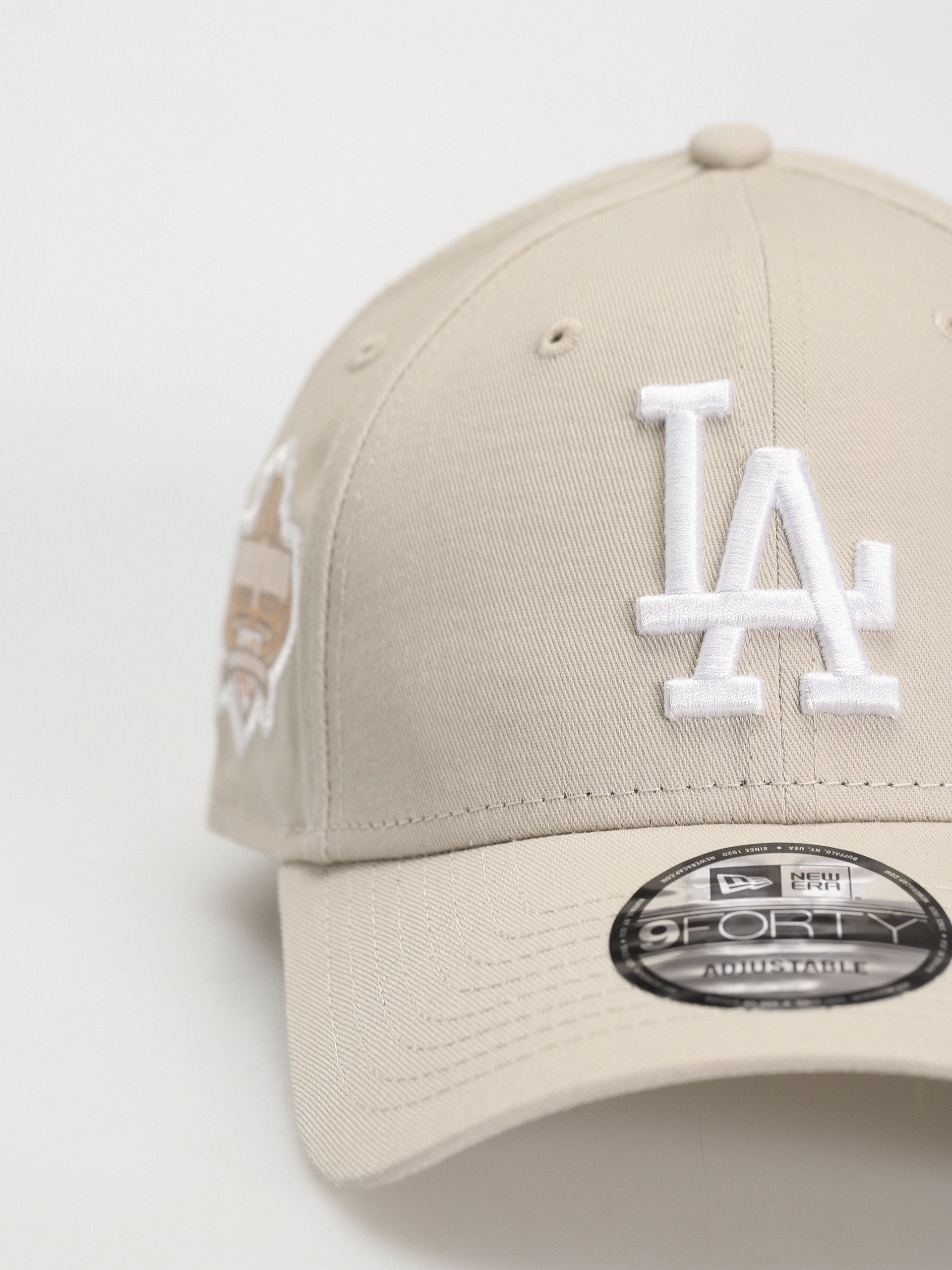New Era Side Patch 9Forty Los Angeles Dodgers Cap (stone/white)