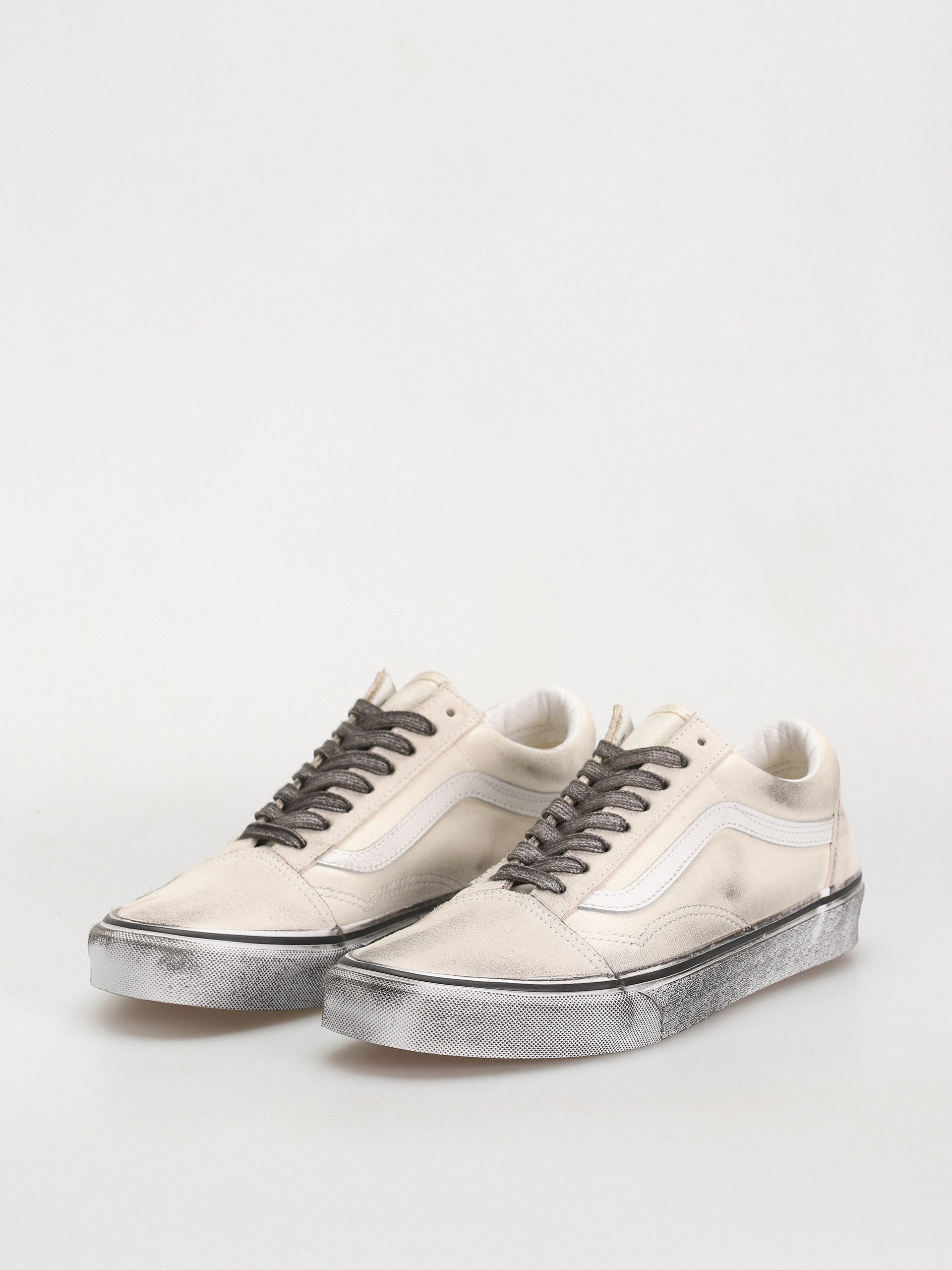 Vans Old Skool Schuhe (stressed white/white)
