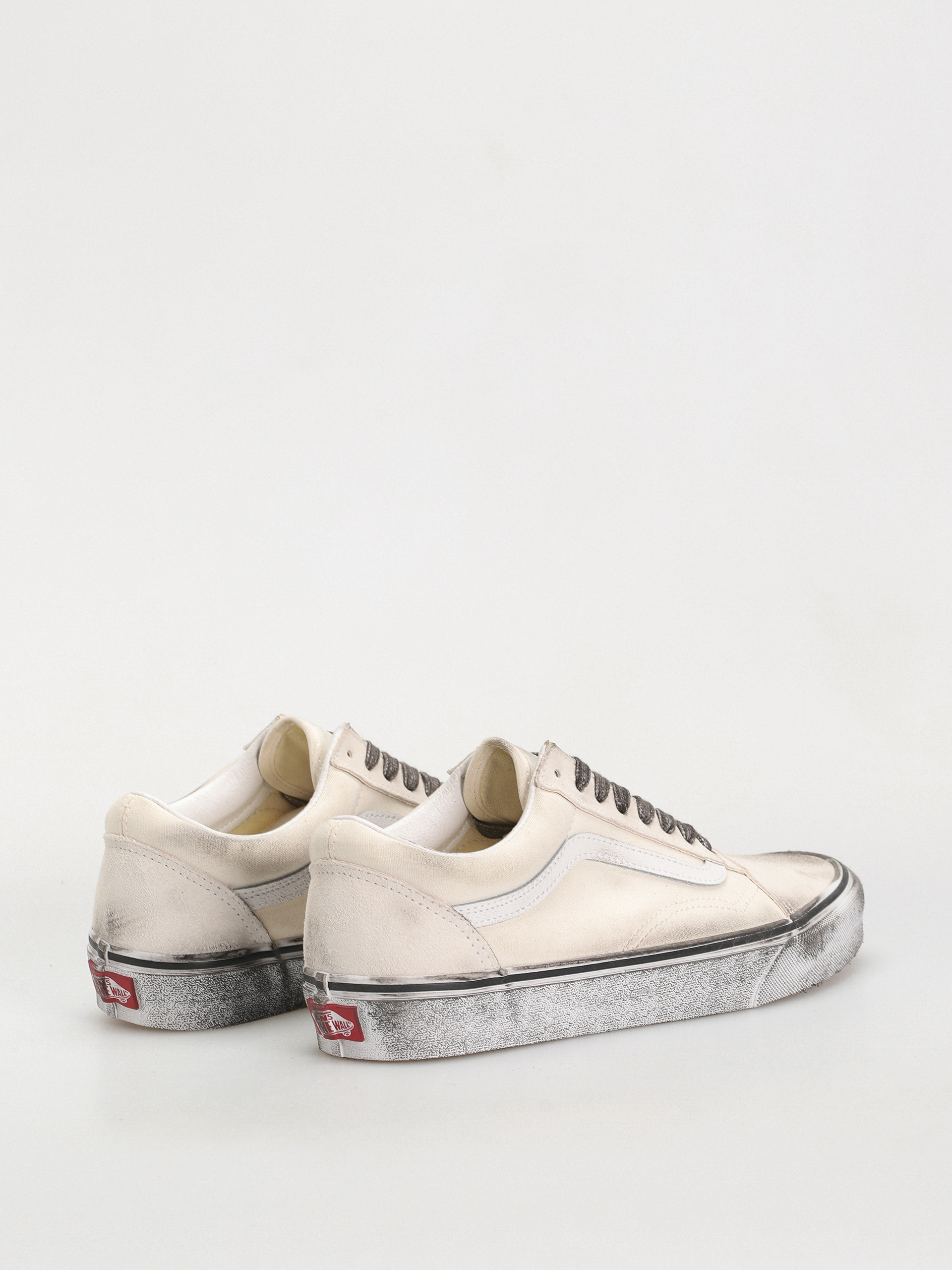 Vans Old Skool Schuhe (stressed white/white)