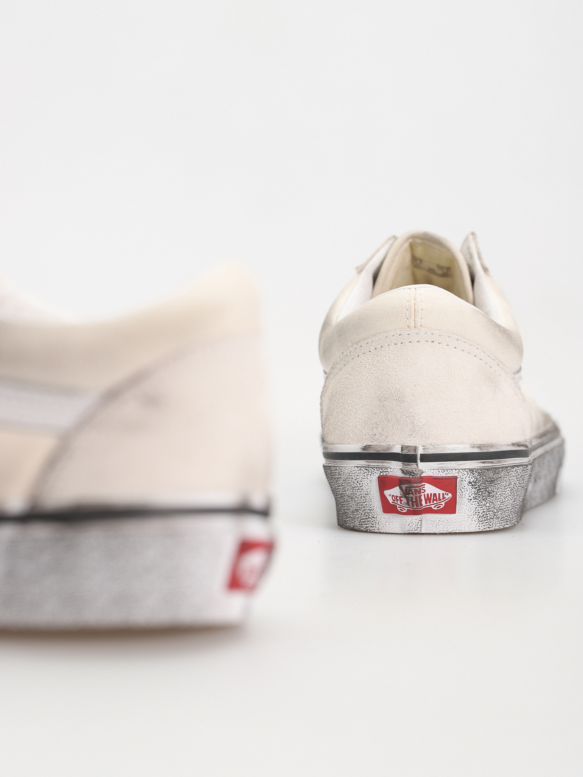 Vans Old Skool Schuhe (stressed white/white)