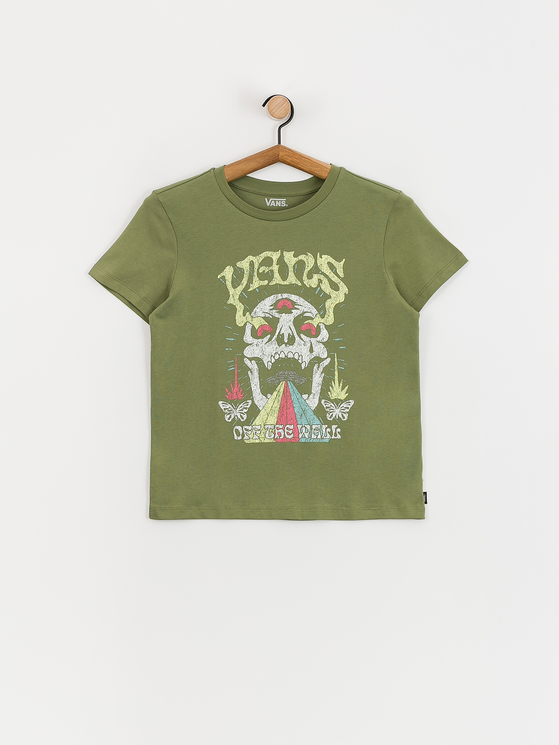 Vans Skull Saucer Crew Wmn T-Shirt (olivine)