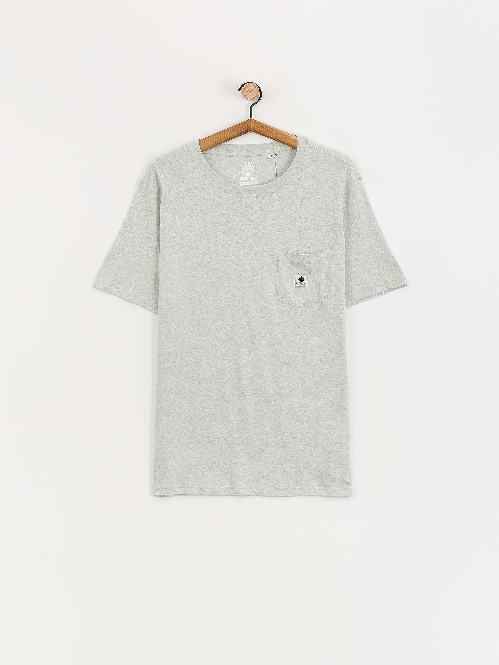 Element Basic Pocket Label T-Shirt (mid grey heather)