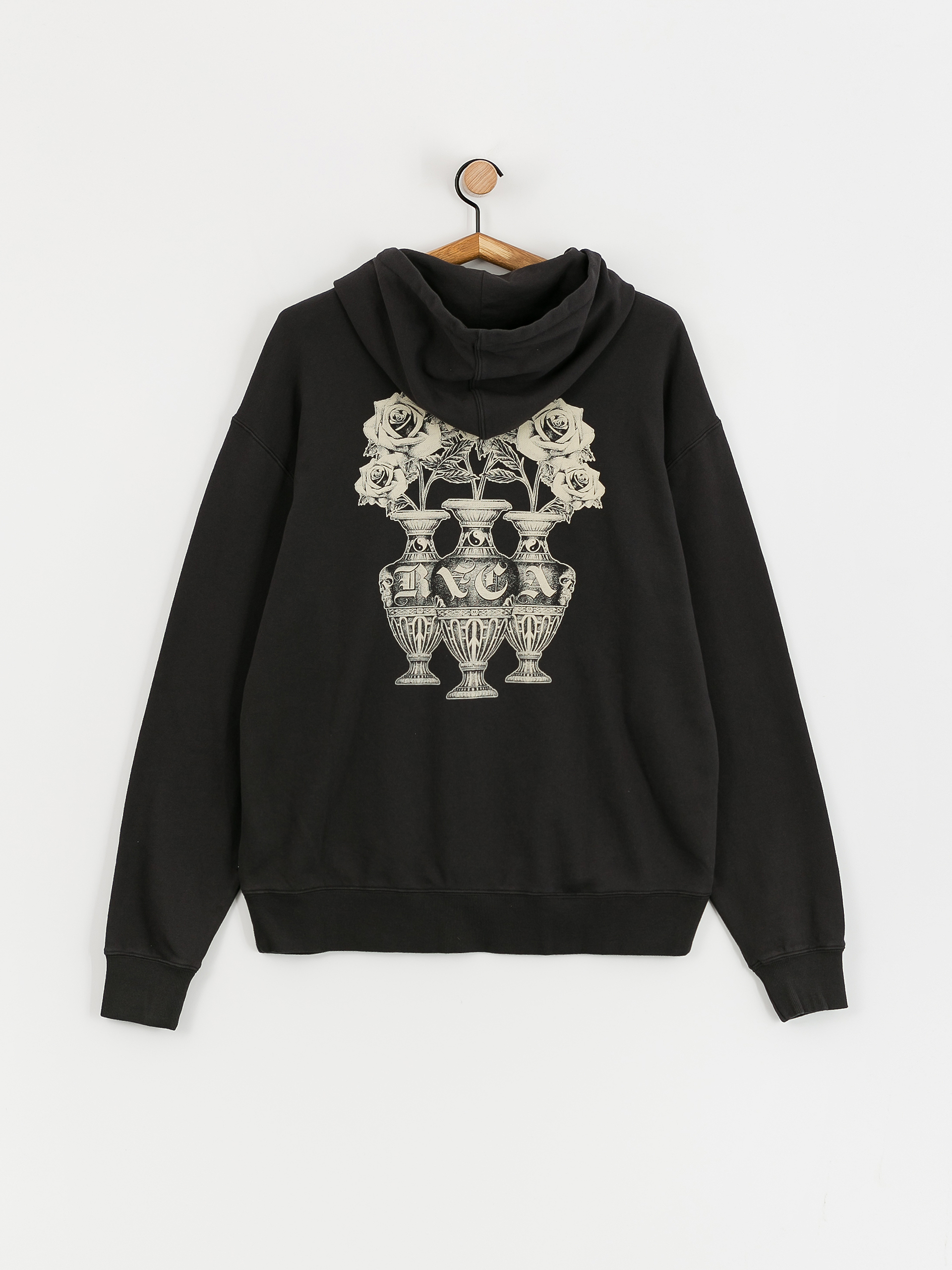RVCA Benj Bouquet HD Hoodie (washed black)