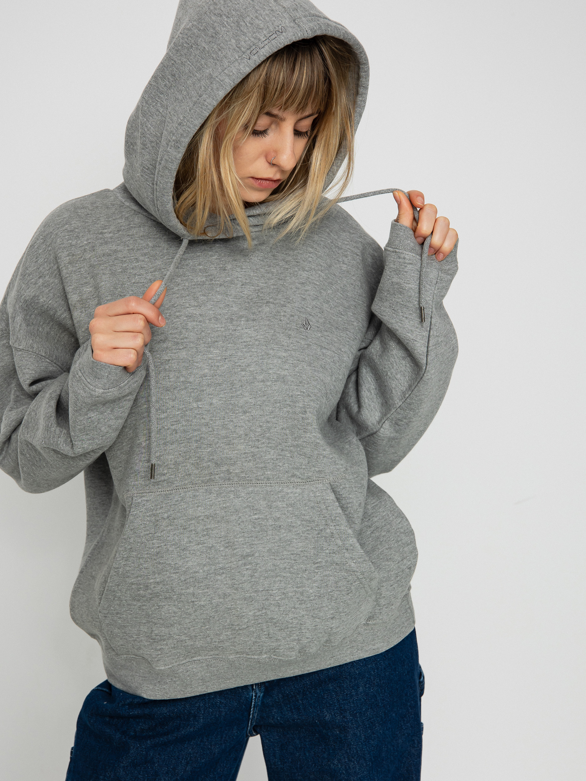 Grey volcom hoodie best sale