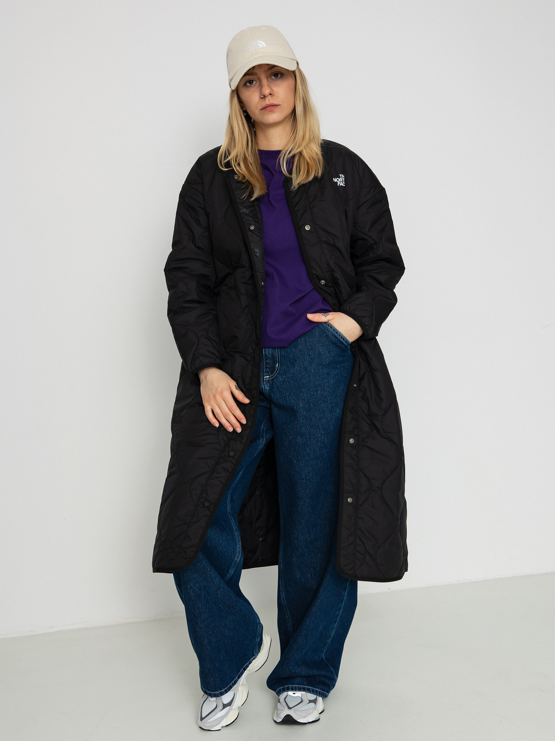 The North Face Jacke Ampato Quilted Liner Long Wmn (tnf black)