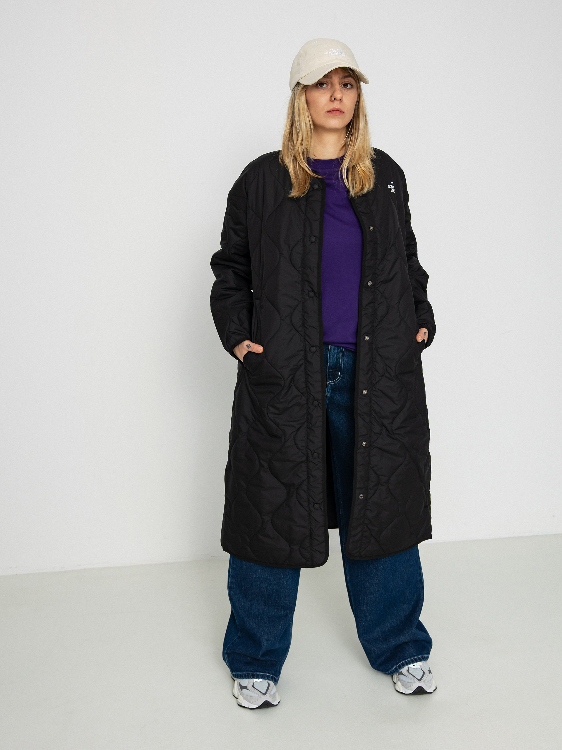 The North Face Jacket Ampato Quilted Liner Long Wmn (tnf black)