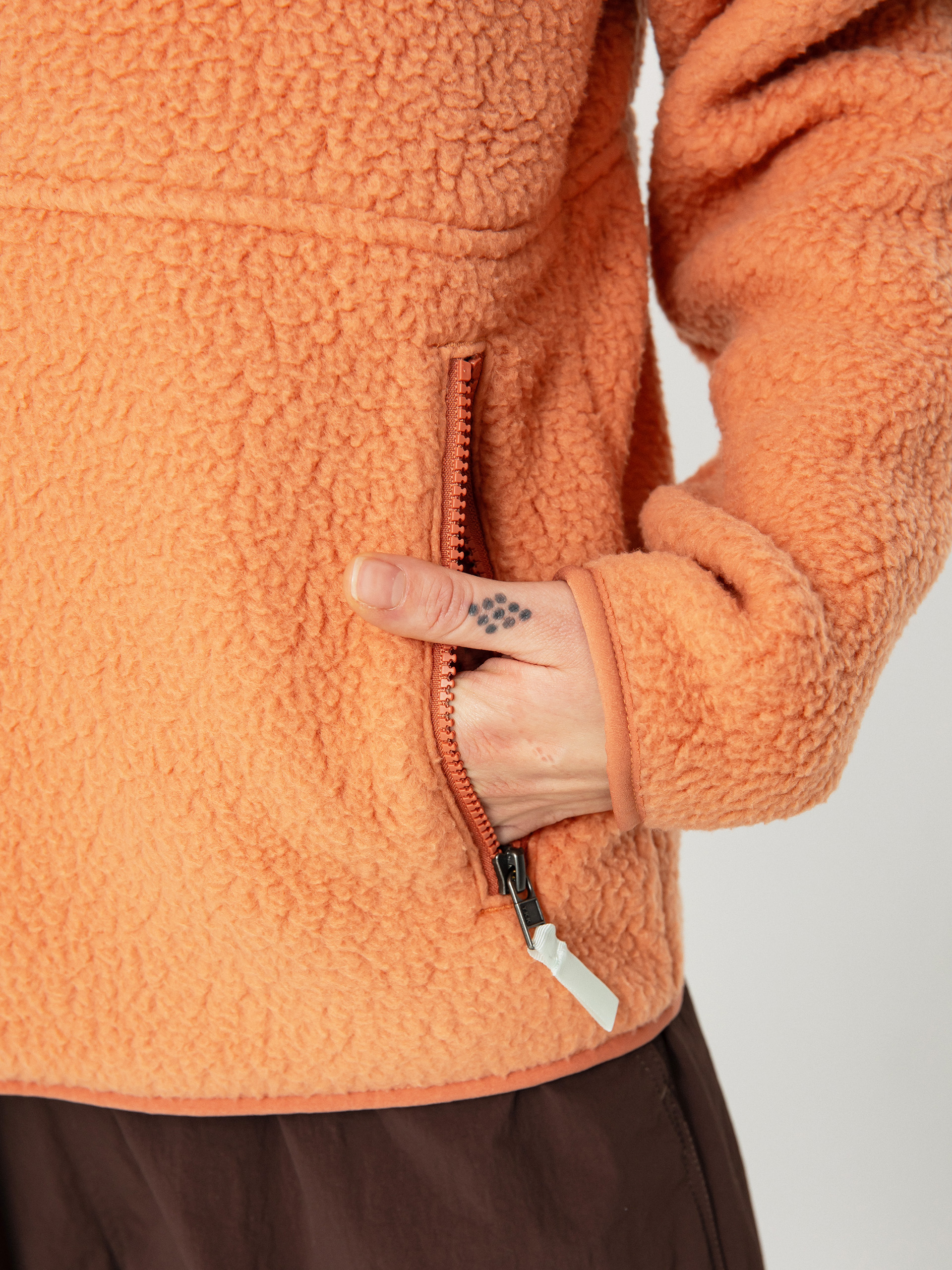 Damen Patagonia Retro Pile Marsupial Fleece Jacke (sienna clay)