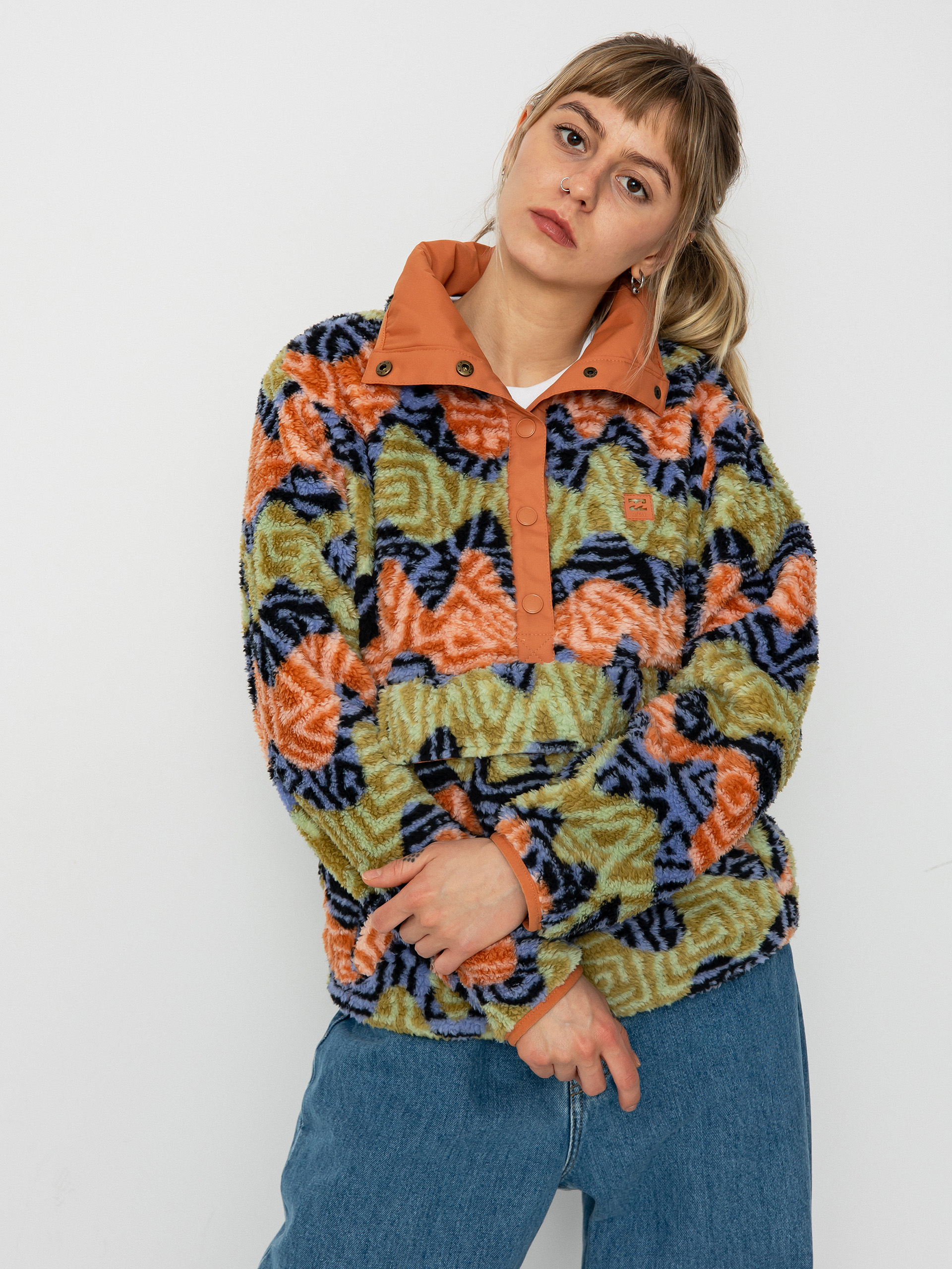 Womens Billabong Switchback Fleece (cosmic blue)