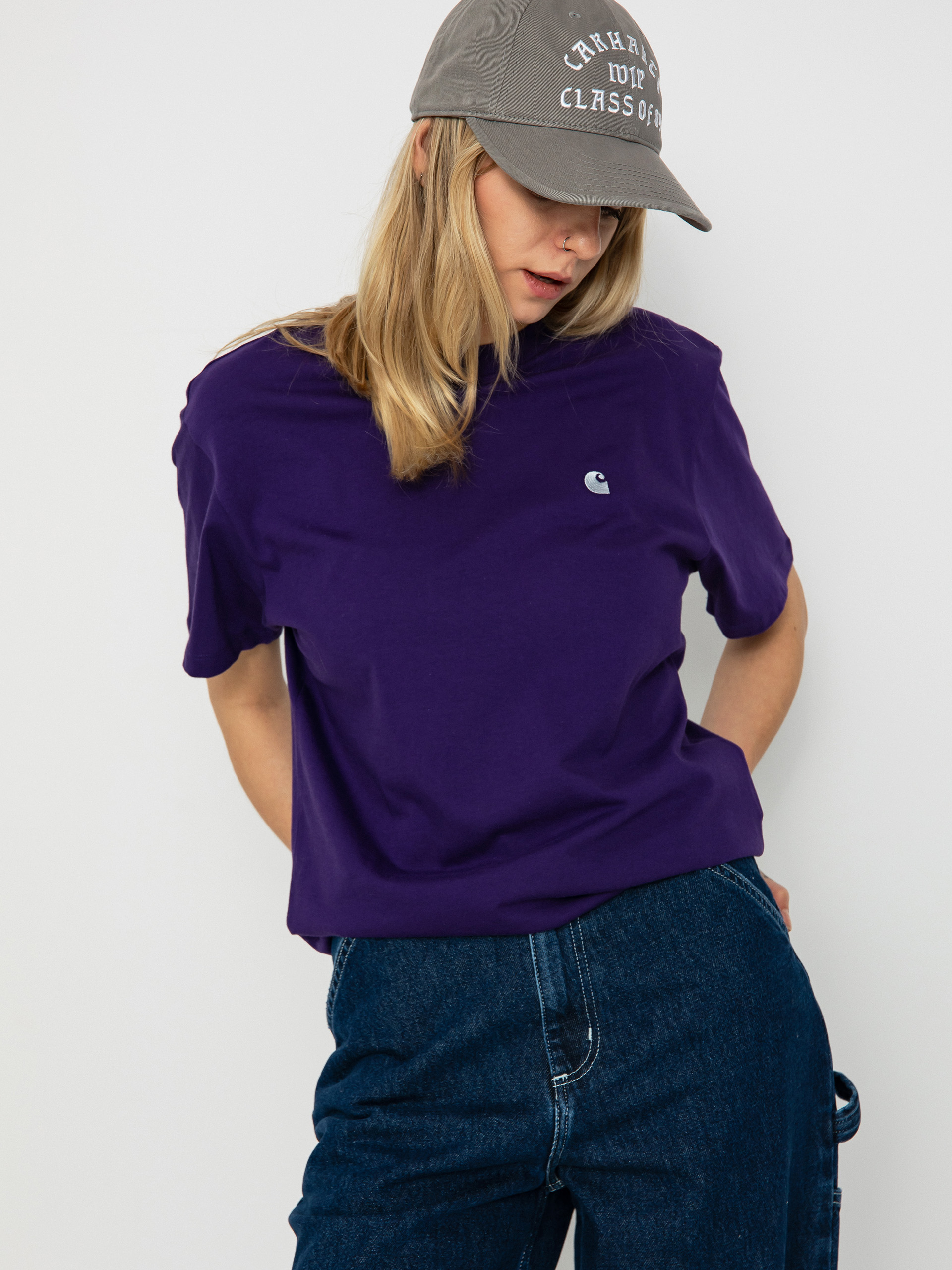 Carhartt WIP Casey T-shirt Wmn (tyrian/silver)