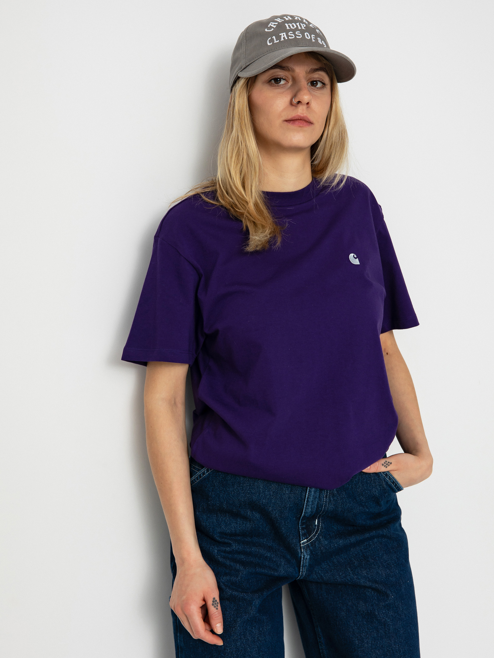 Carhartt WIP Casey T-shirt Wmn (tyrian/silver)