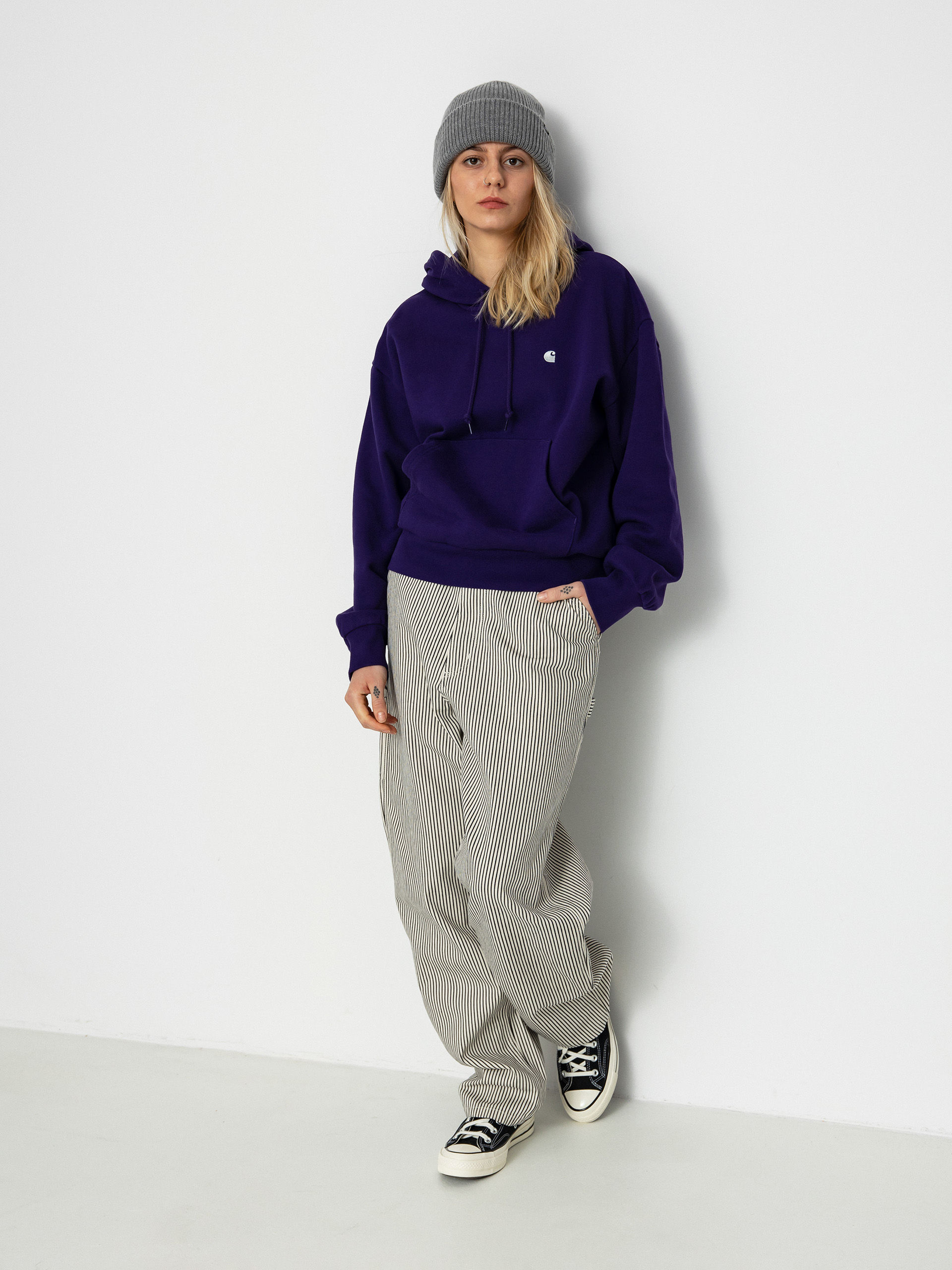 Carhartt WIP Casey HD Hoodie Wmn (tyrian/silver)