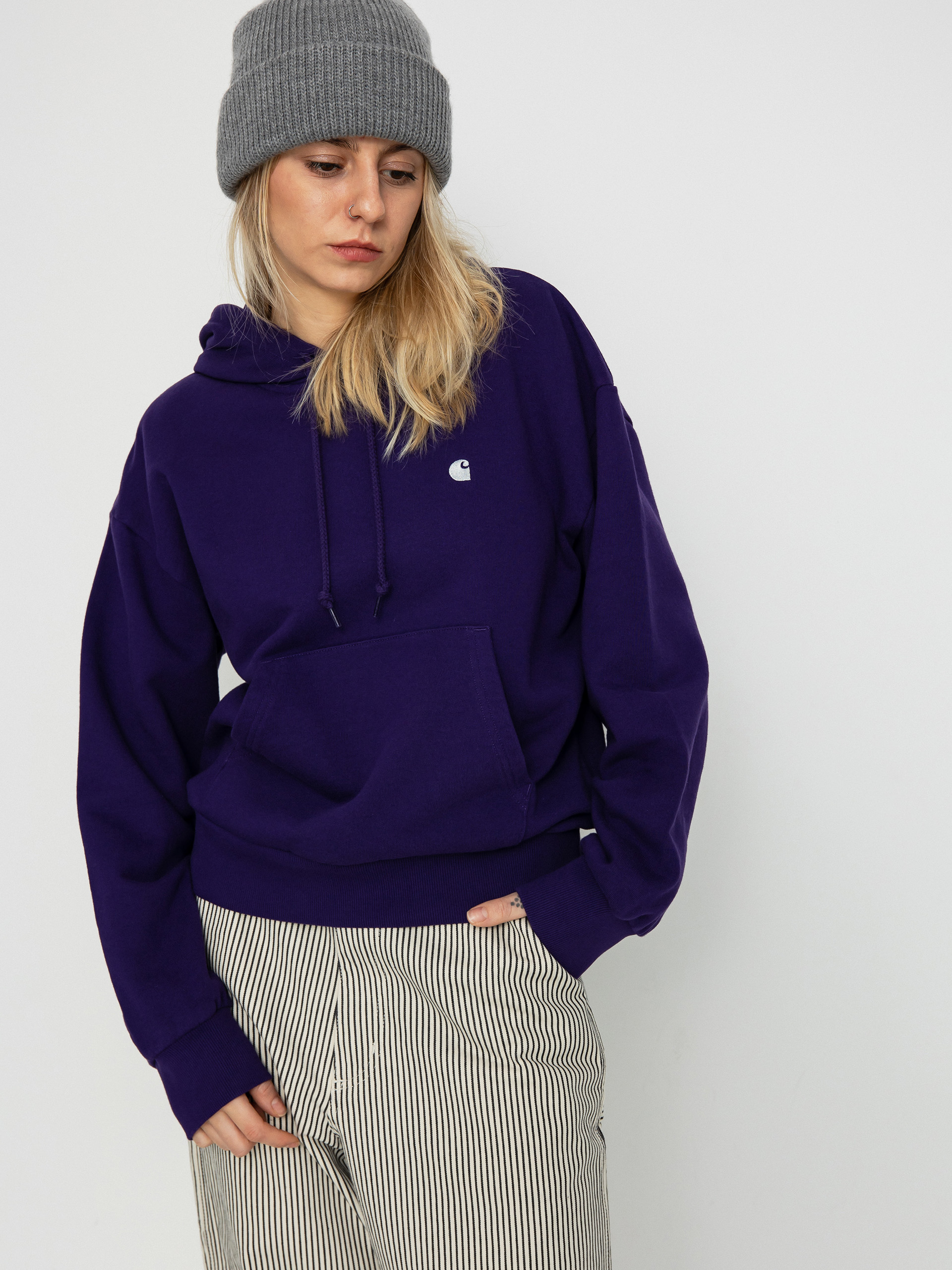 Carhartt WIP Casey HD Hoodie Wmn (tyrian/silver)