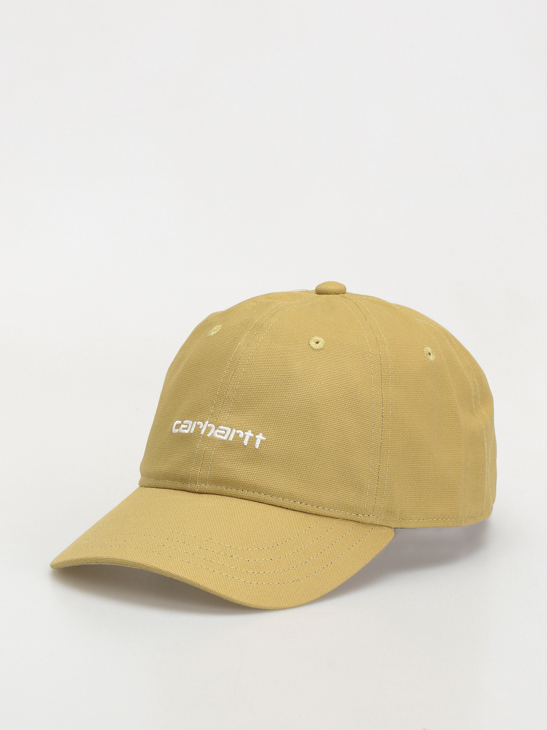 Carhartt WIP Canvas Script Cap brown (agate/white)