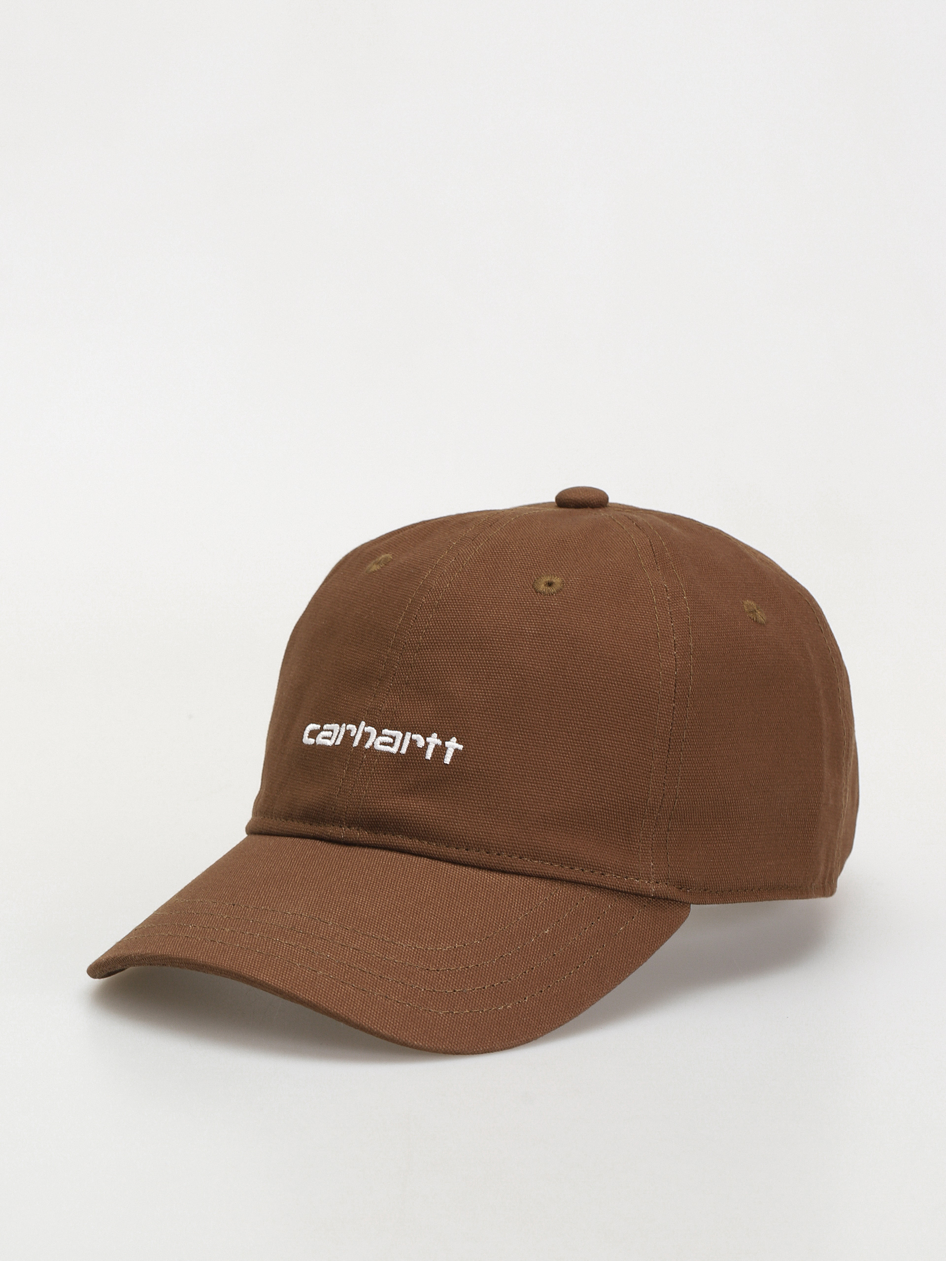 Carhartt WIP Canvas Script Cap (lumber/white)