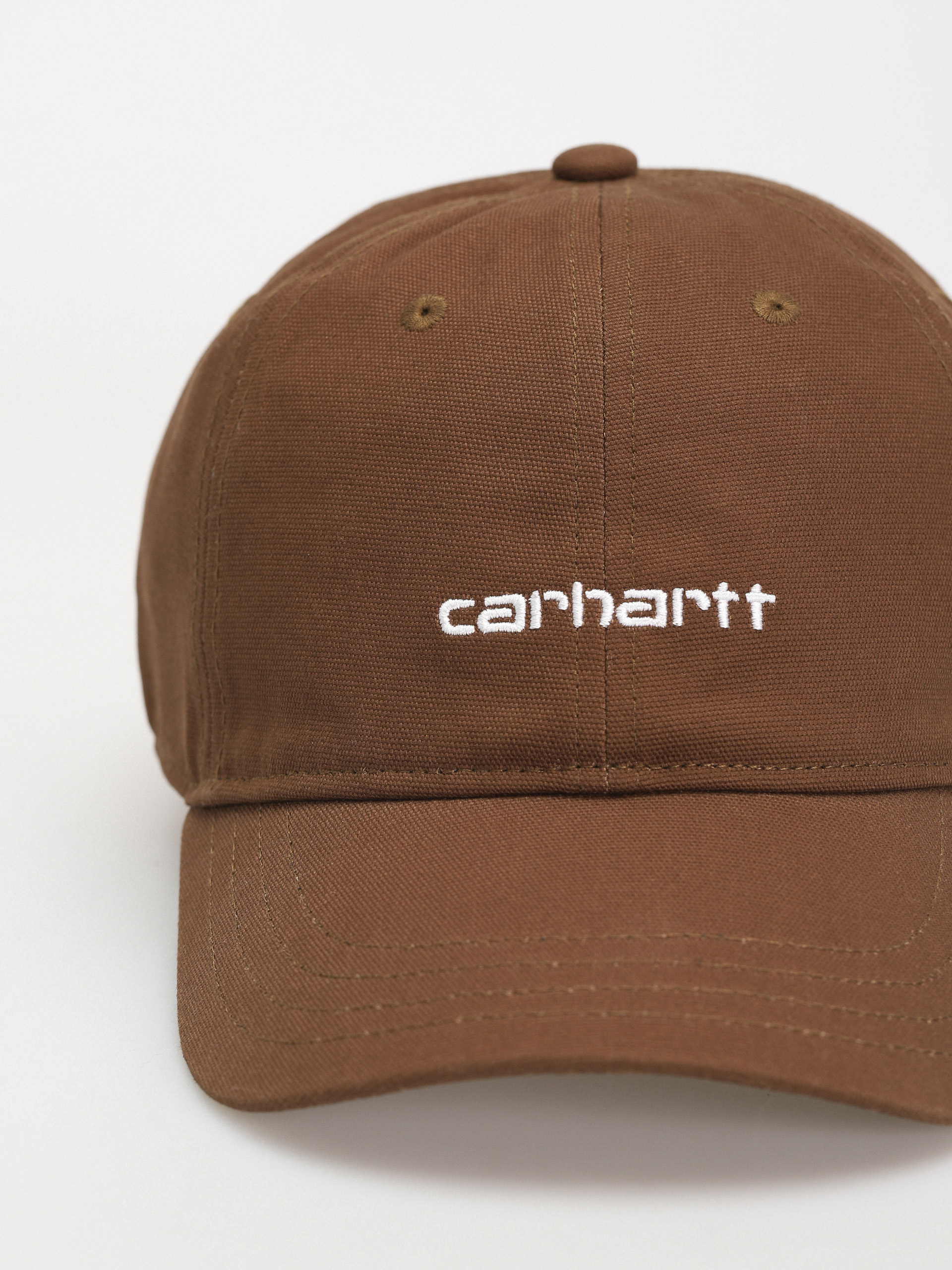 Carhartt WIP Canvas Script Cap (lumber/white)