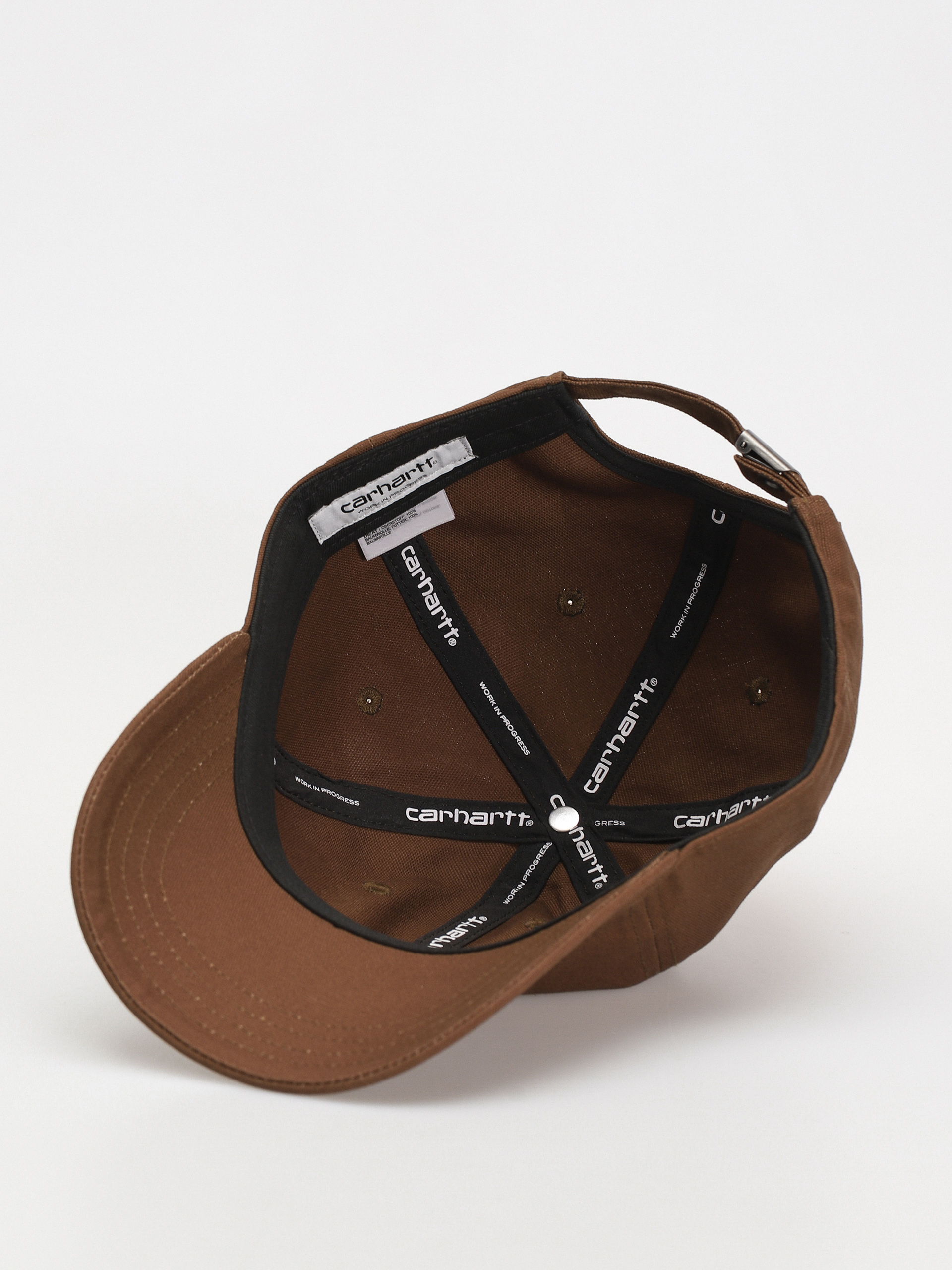 Carhartt WIP Canvas Script Cap (lumber/white)