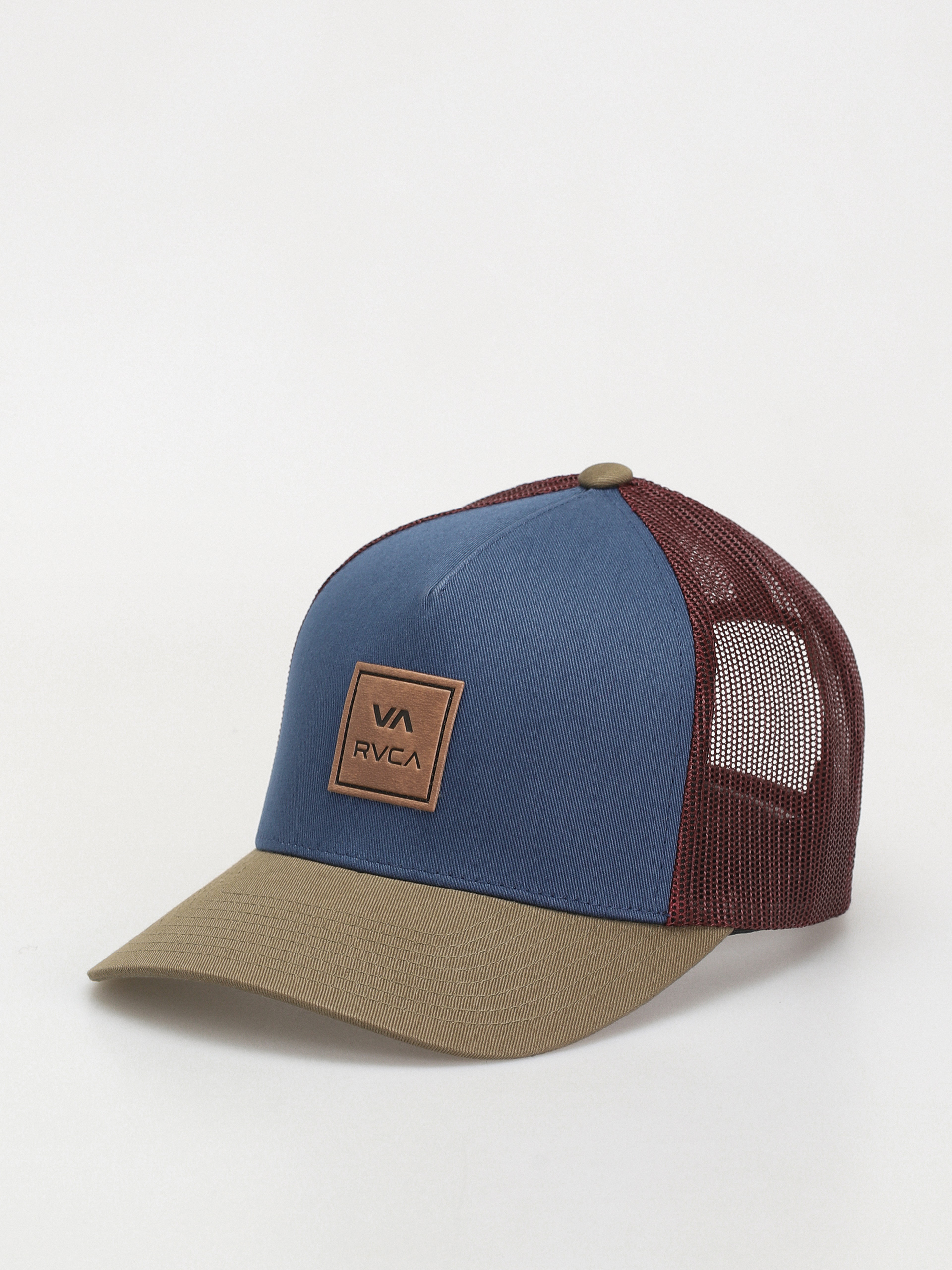 RVCA Va Atw Curved Brim Trucker Cap (teal)