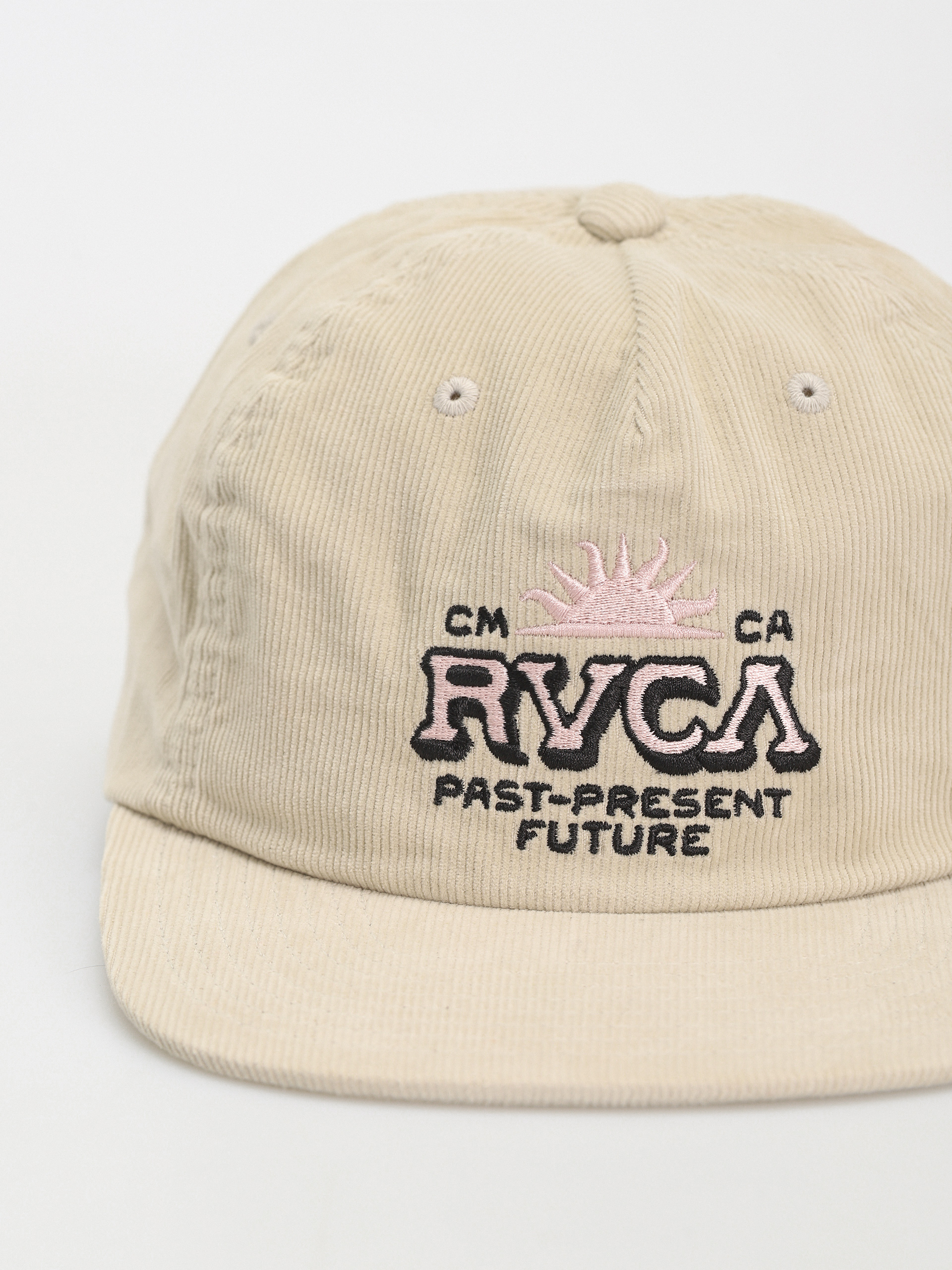 RVCA Type Set Cord Snapback Cap (silver bleach)