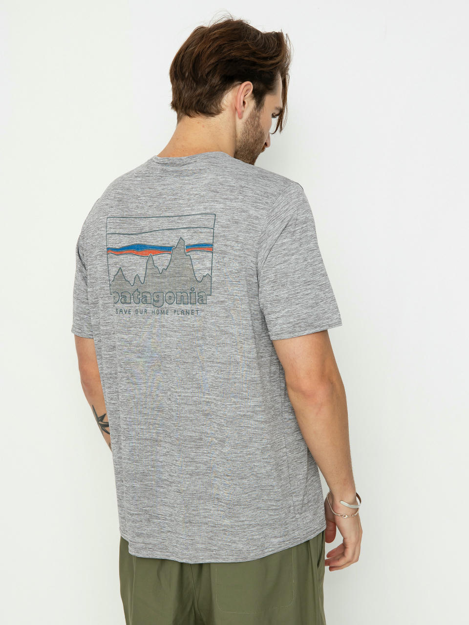 Patagonia T-Shirt Cap Cool Daily Graphic (73 skyline feather grey)